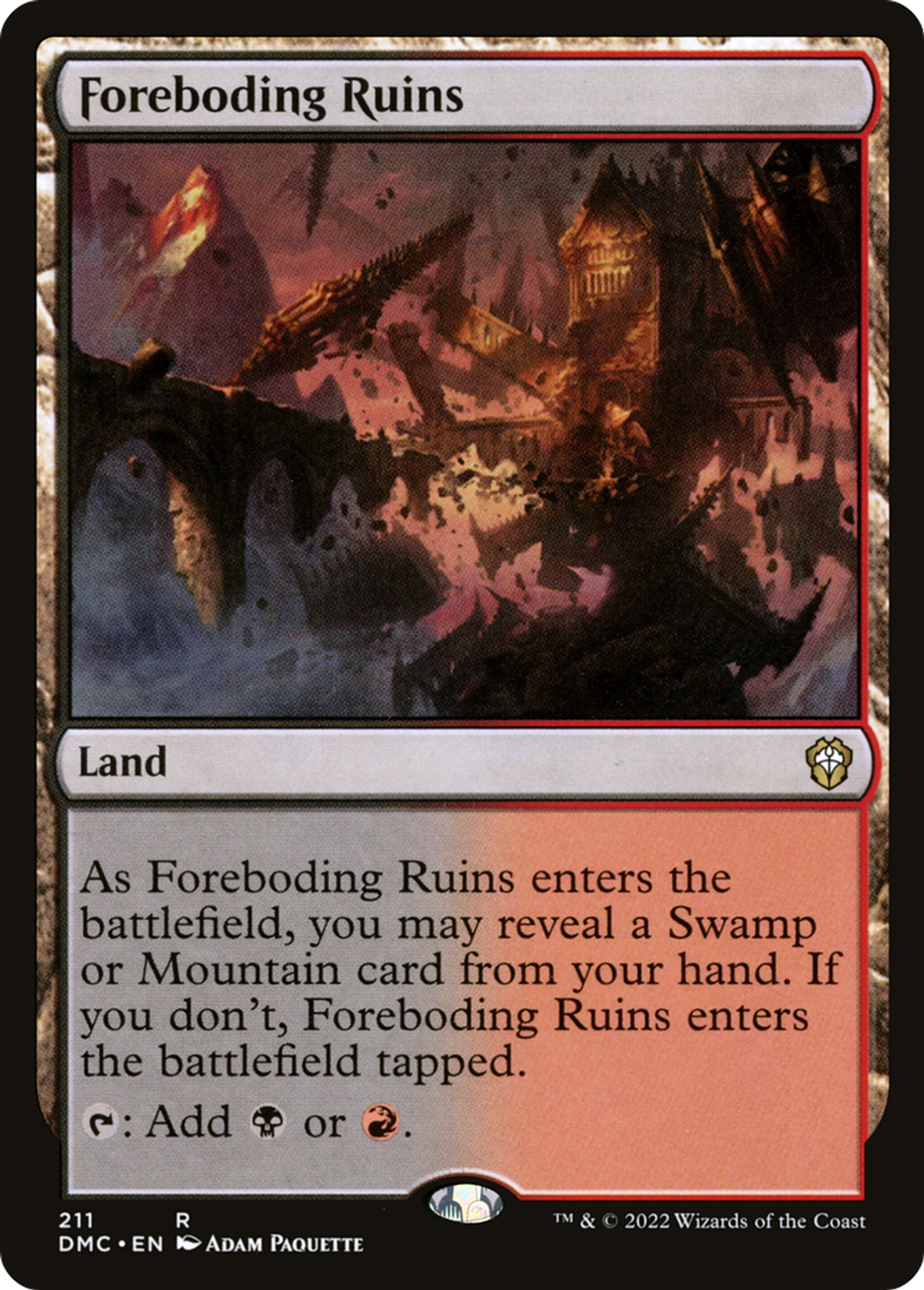 Foreboding Ruins — Dominaria United Commander — Magic: The Gathering