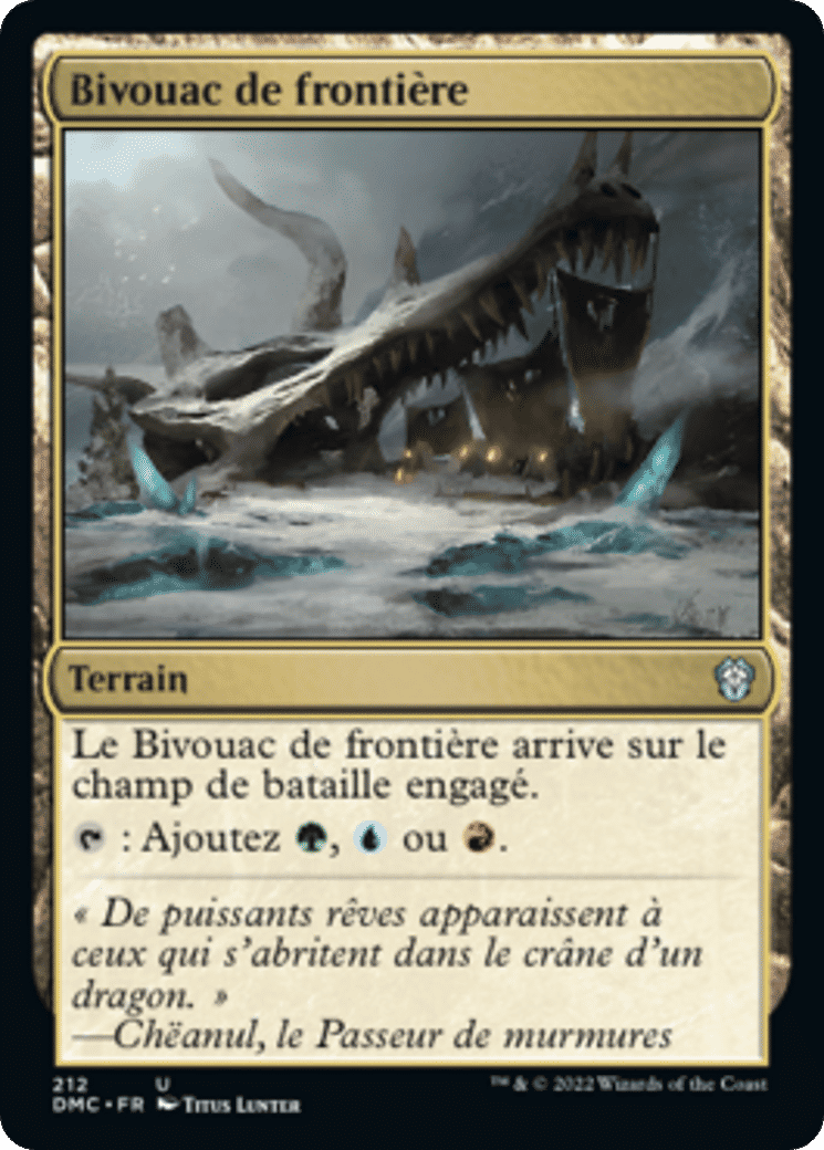 Bivouac de frontière — Dominaria United Commander — Magic: The Gathering
