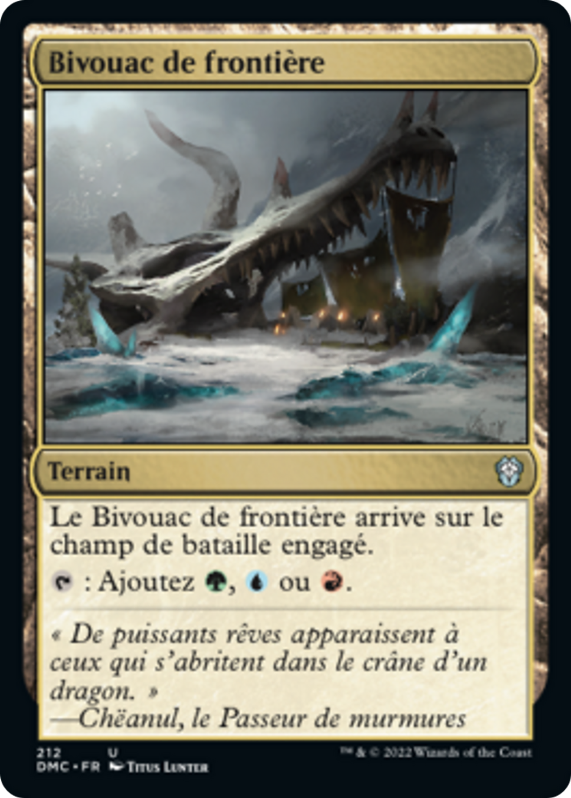 Bivouac de frontière — Dominaria United Commander — Magic: The Gathering