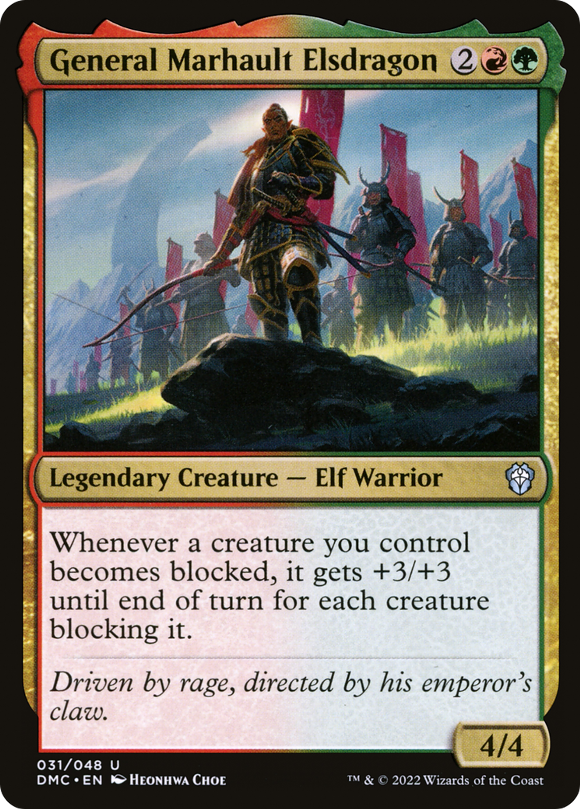 General Marhault Elsdragon — Dominaria United Commander — Magic: The Gathering