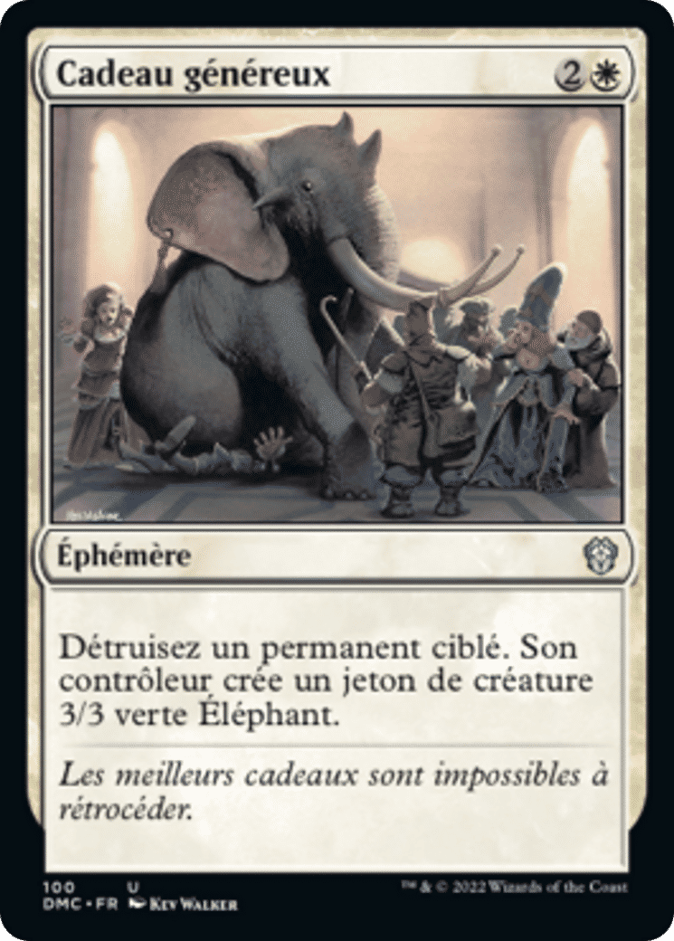 Cadeau généreux — Dominaria United Commander — Magic: The Gathering