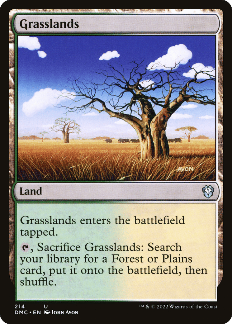 Grasslands — Dominaria United Commander — Magic: The Gathering