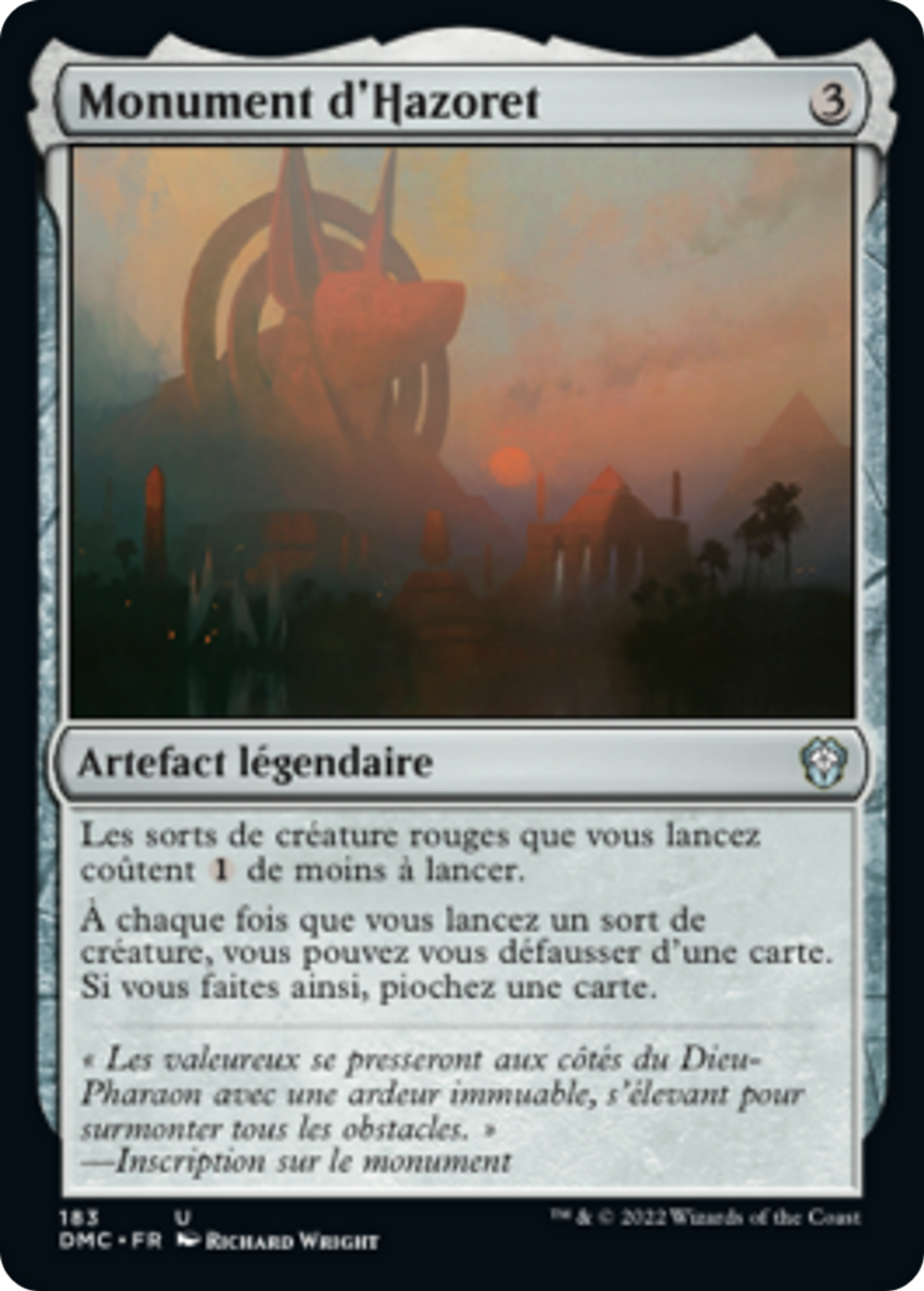 Monument d'Hazoret — Dominaria United Commander — Magic: The Gathering