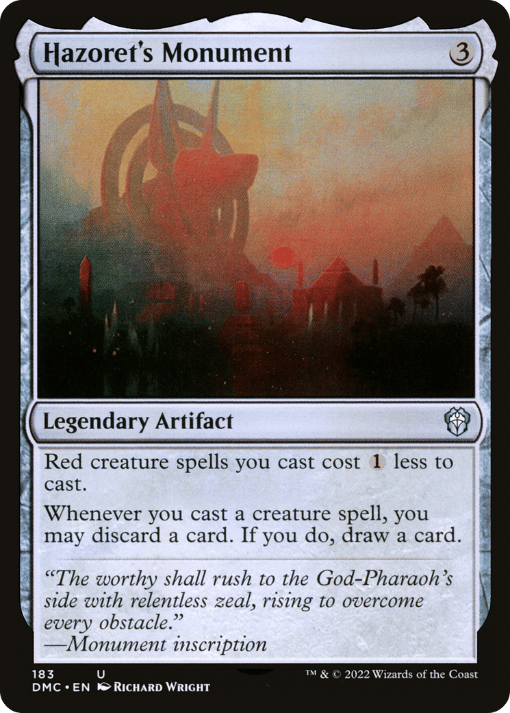 Hazoret's Monument — Dominaria United Commander — Magic: The Gathering