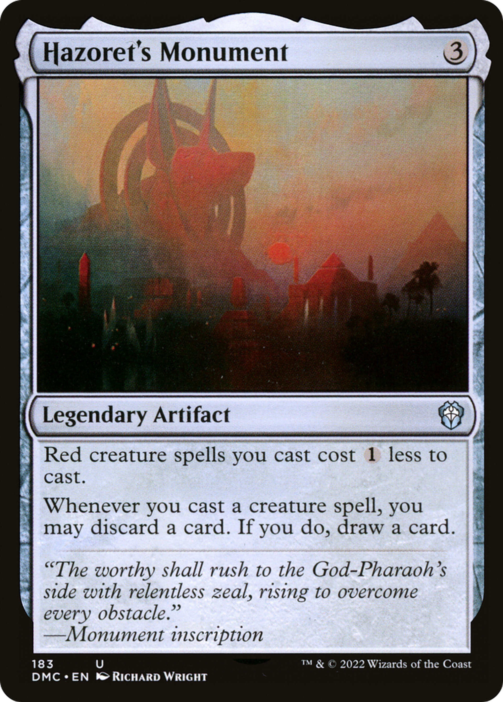 Hazoret's Monument — Dominaria United Commander — Magic: The Gathering