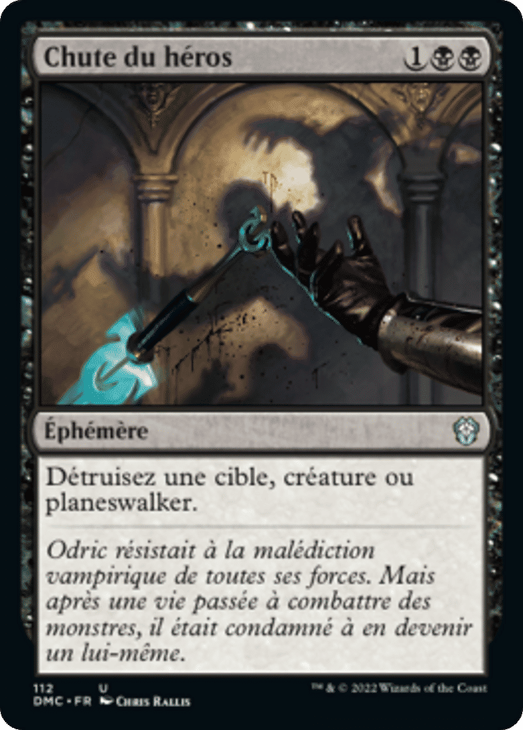 Chute du héros — Dominaria United Commander — Magic: The Gathering