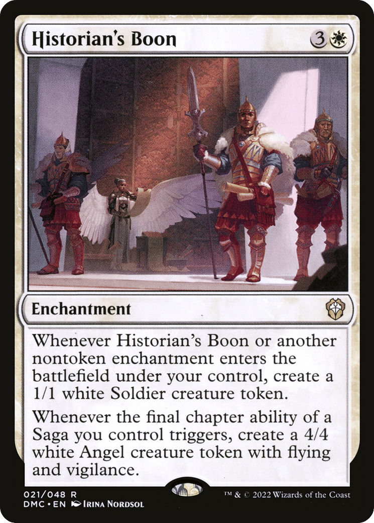 Historian's Boon — Dominaria United Commander — Magic: The Gathering
