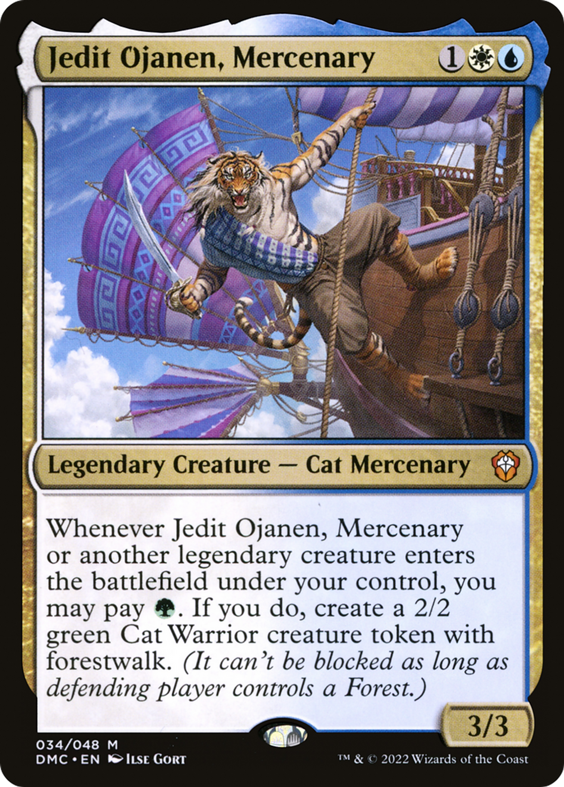 Jedit Ojanen, Mercenary — Dominaria United Commander — Magic: The Gathering