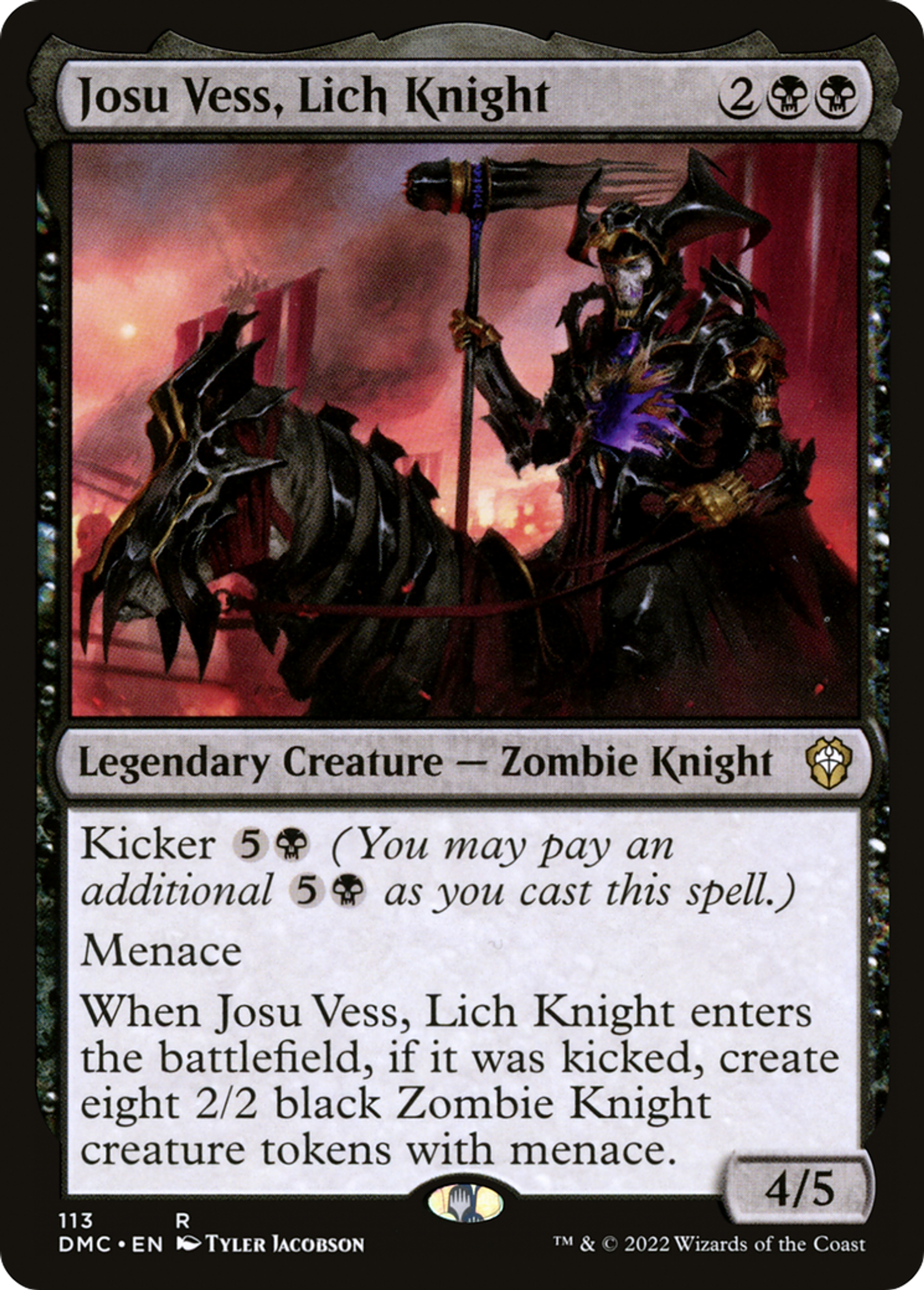 Josu Vess, Lich Knight — Dominaria United Commander — Magic: The Gathering
