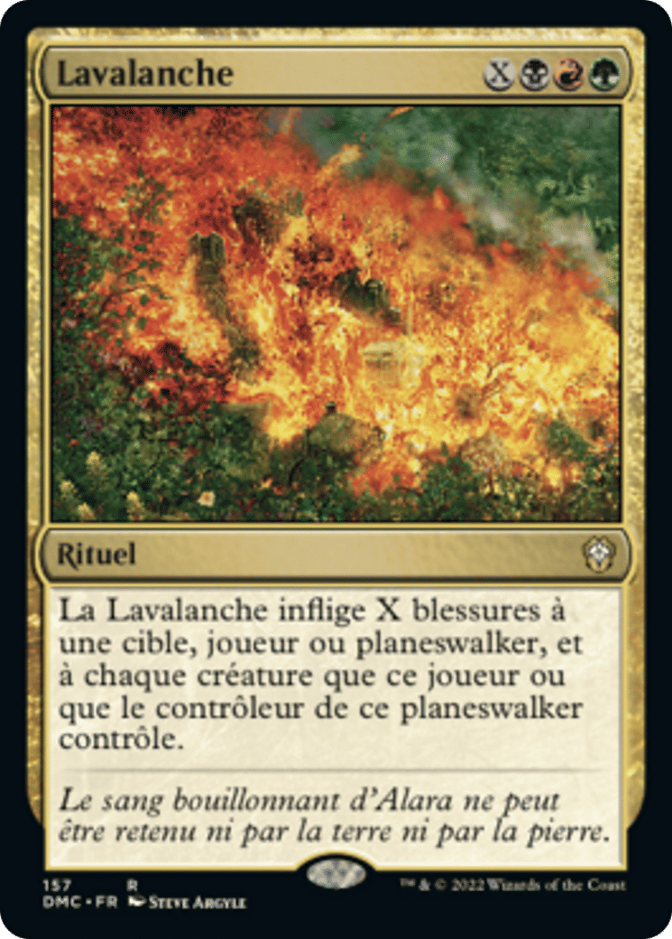 Lavalanche — Dominaria United Commander — Magic: The Gathering