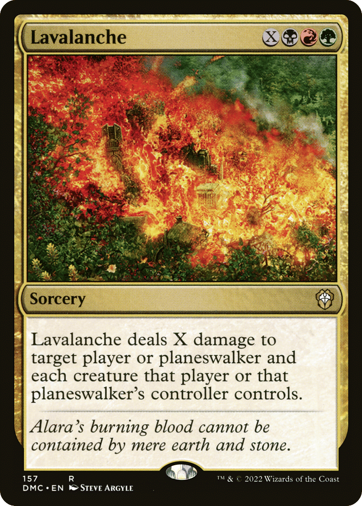 Lavalanche — Dominaria United Commander — Magic: The Gathering