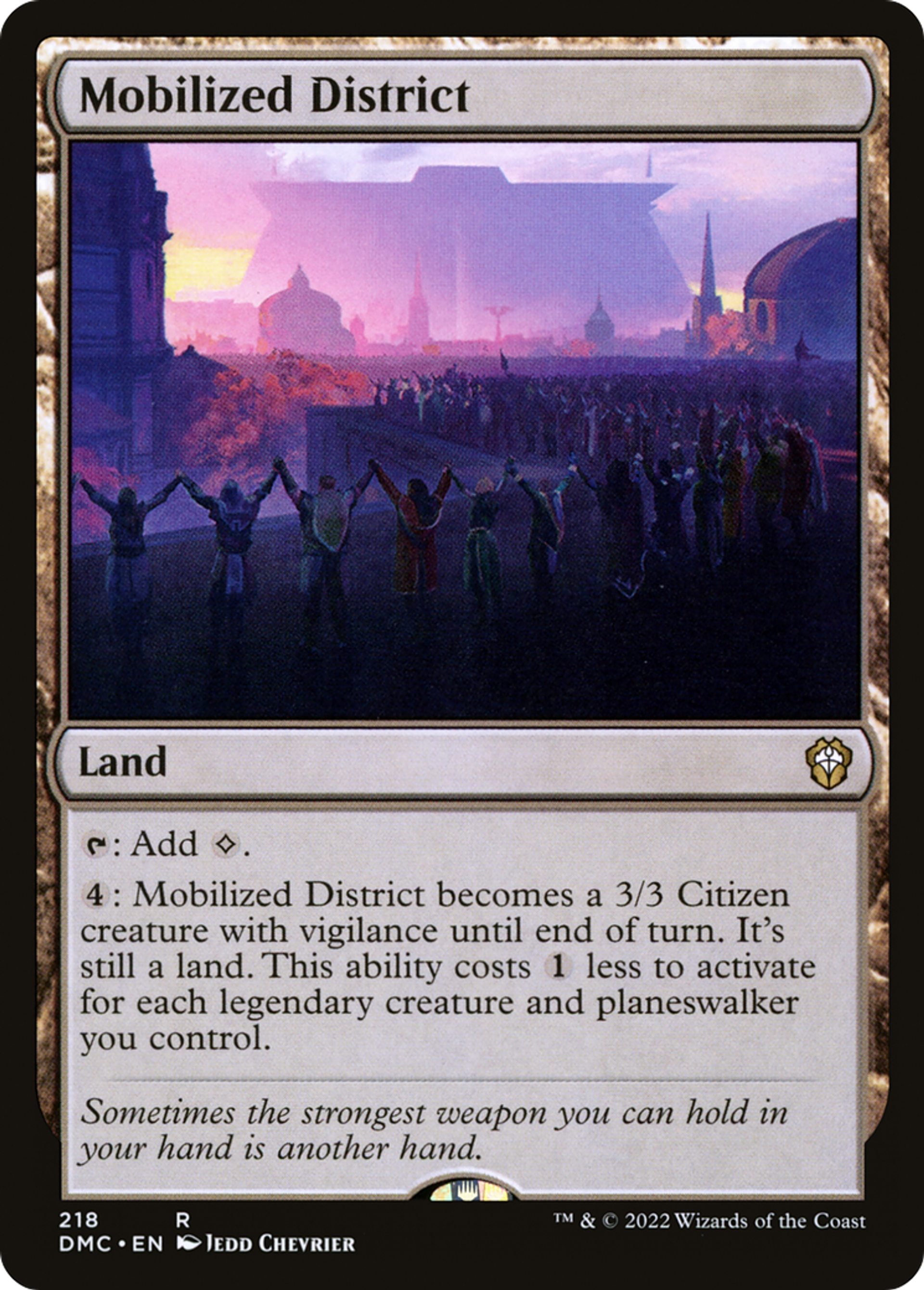 Mobilized District — Dominaria United Commander — Magic: The Gathering