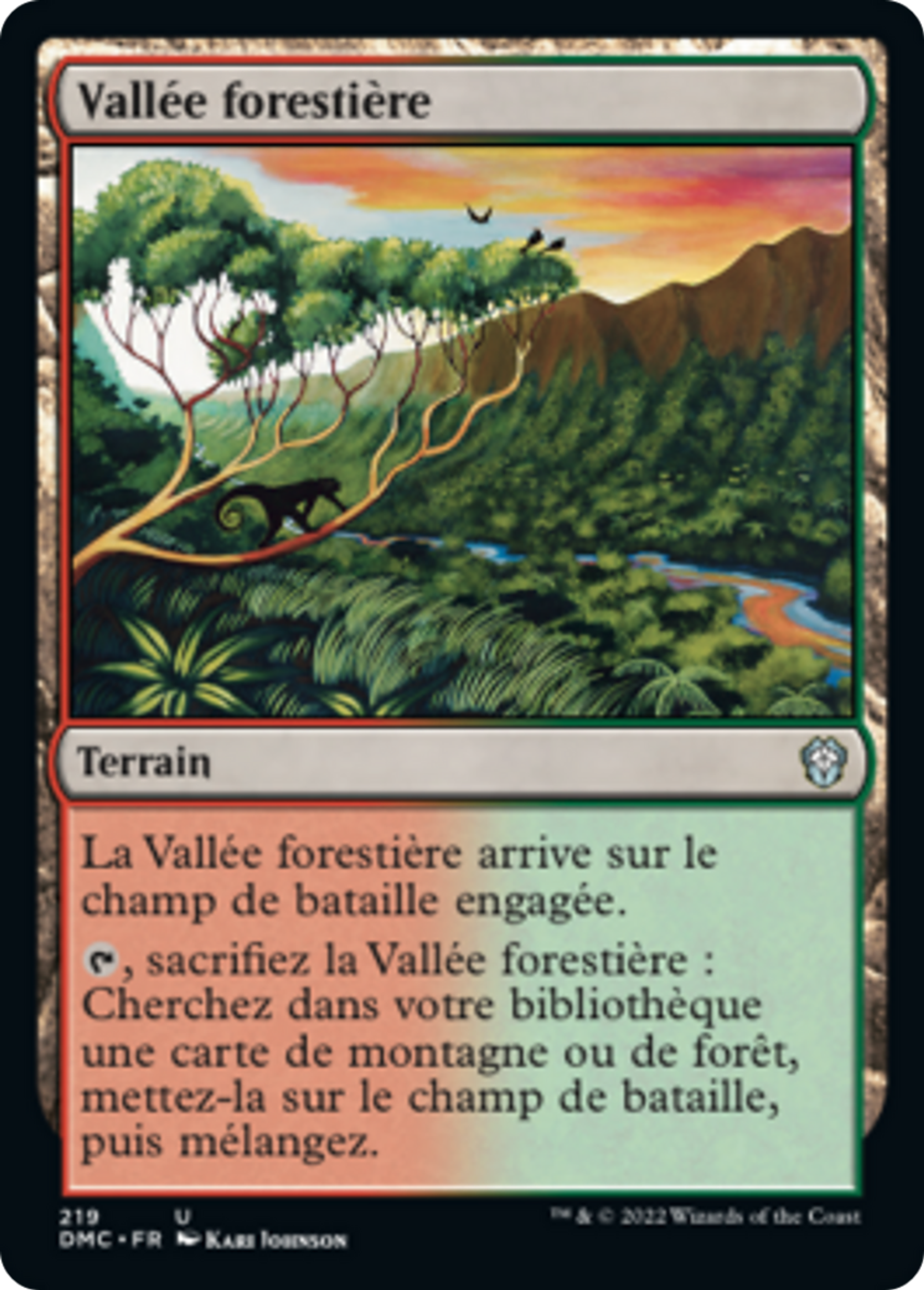 Vallée forestière — Dominaria United Commander — Magic: The Gathering