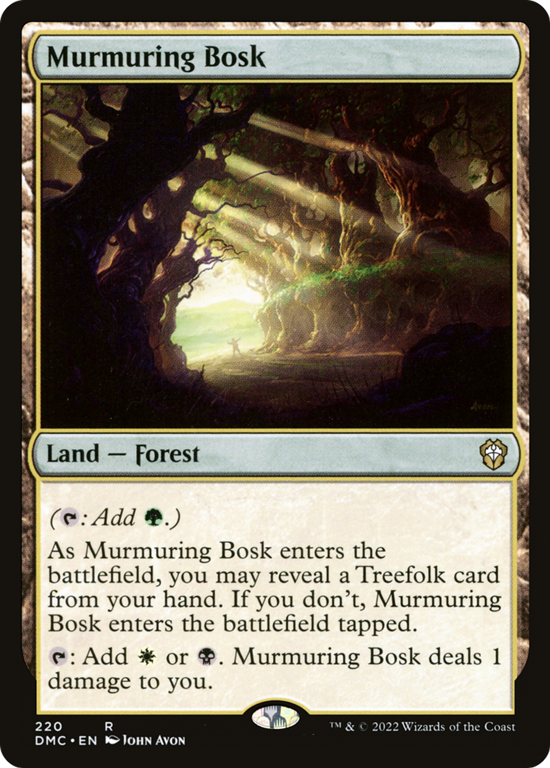 Murmuring Bosk — Dominaria United Commander — Magic: The Gathering