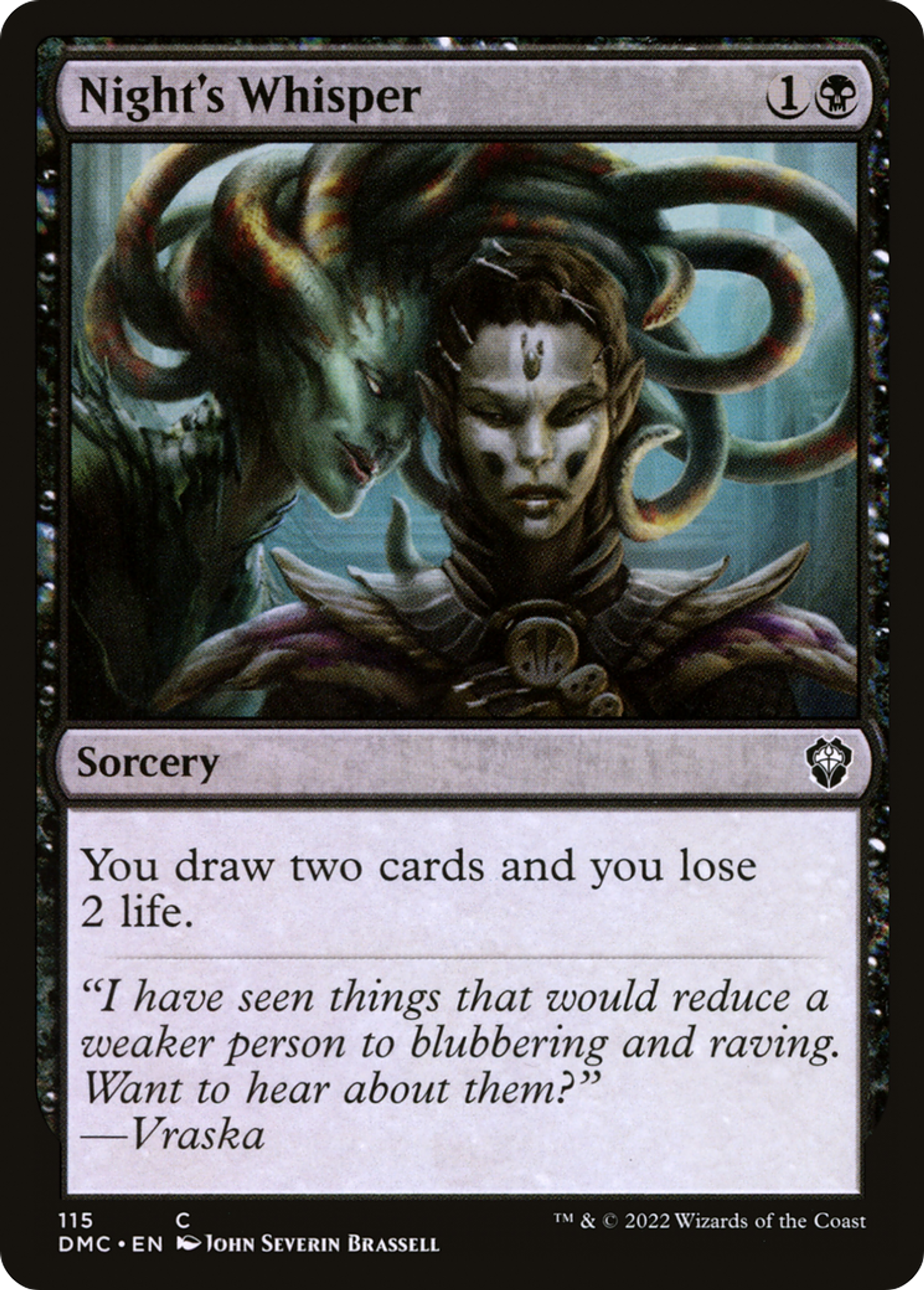 Night's Whisper — Dominaria United Commander — Magic: The Gathering