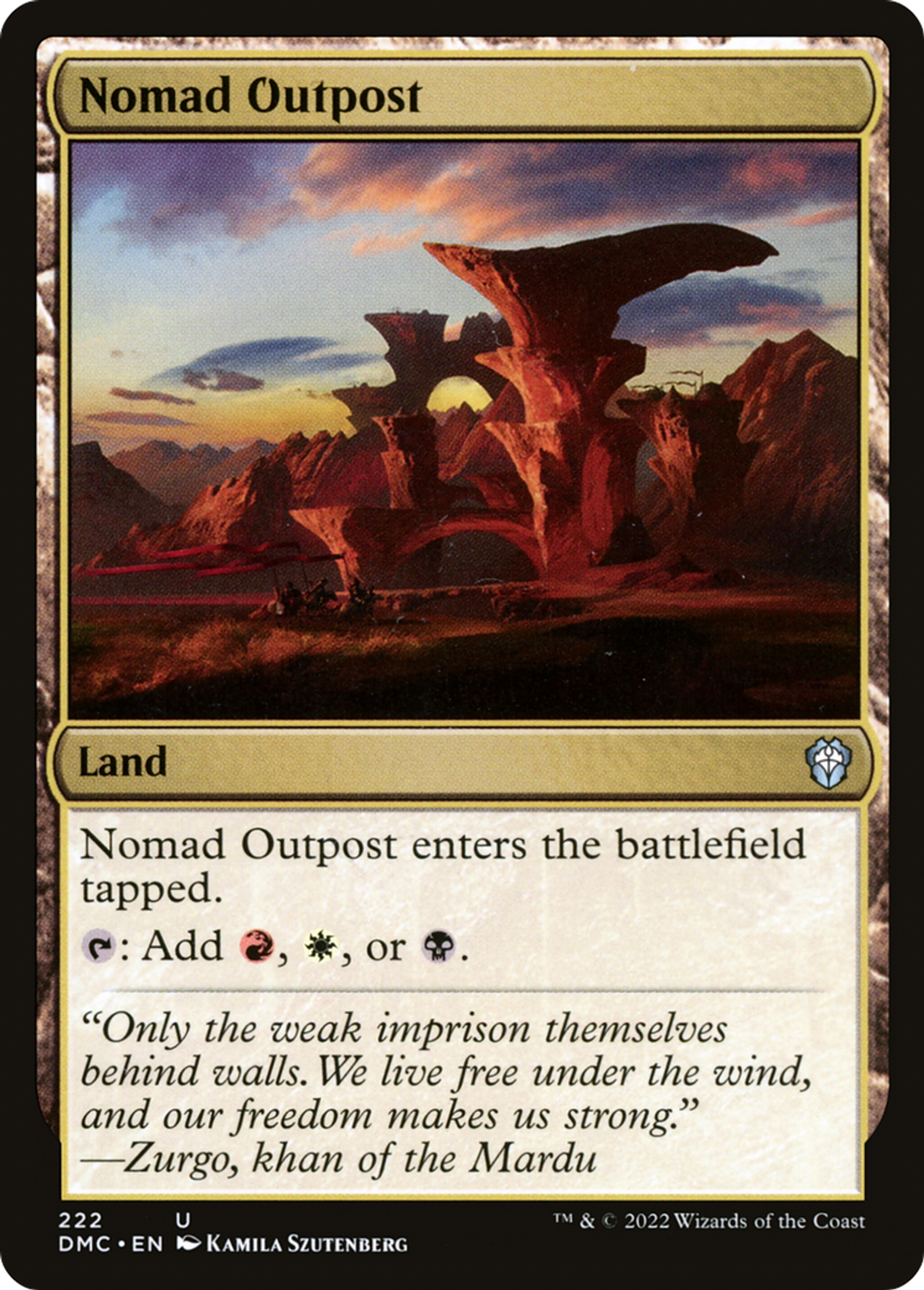 Nomad Outpost — Dominaria United Commander — Magic: The Gathering