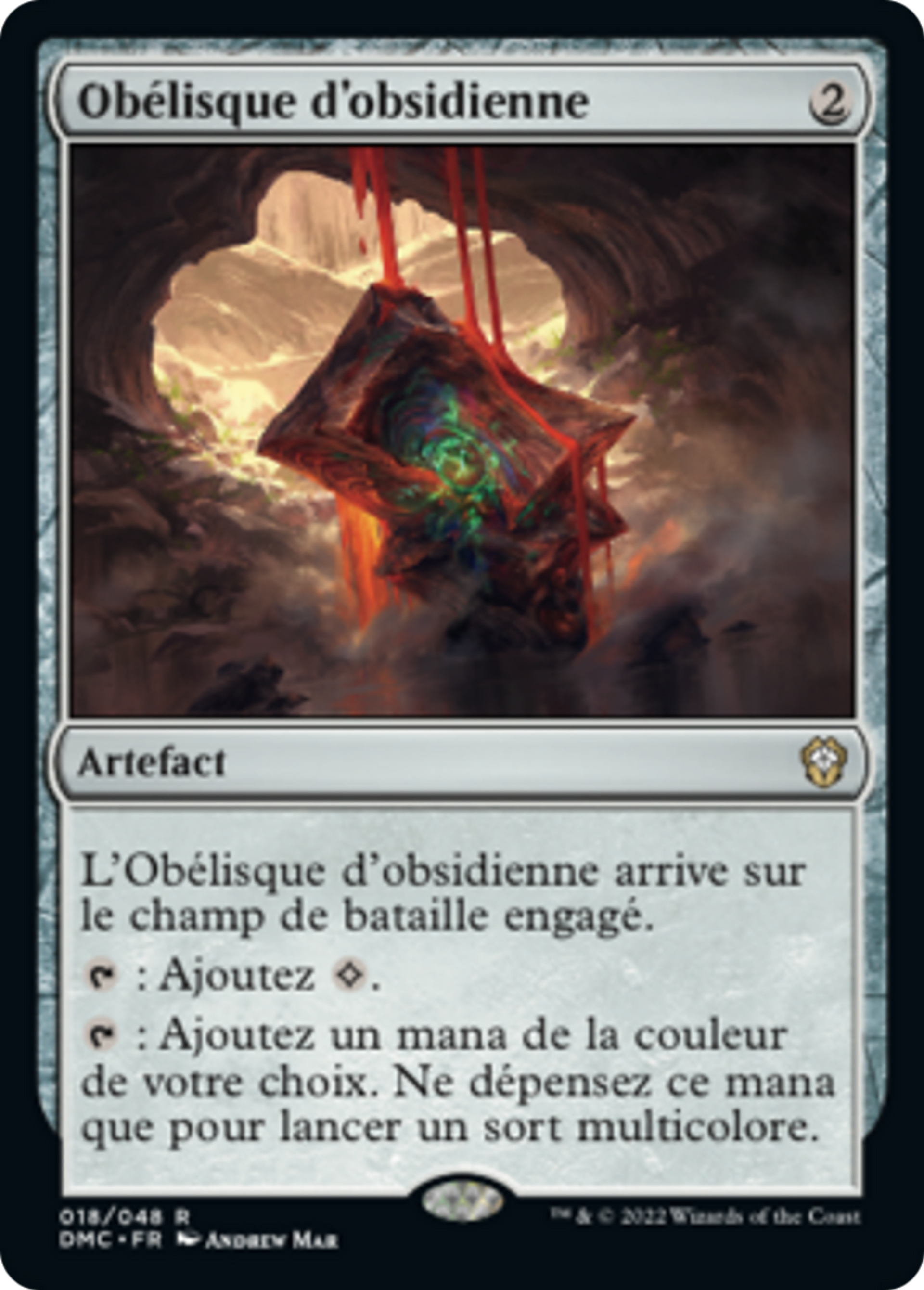 Obélisque d'obsidienne — Dominaria United Commander — Magic: The Gathering