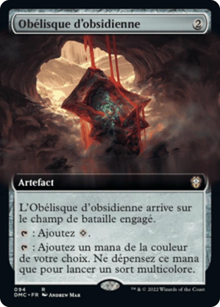 Obélisque d'obsidienne — Dominaria United Commander — Magic: The Gathering