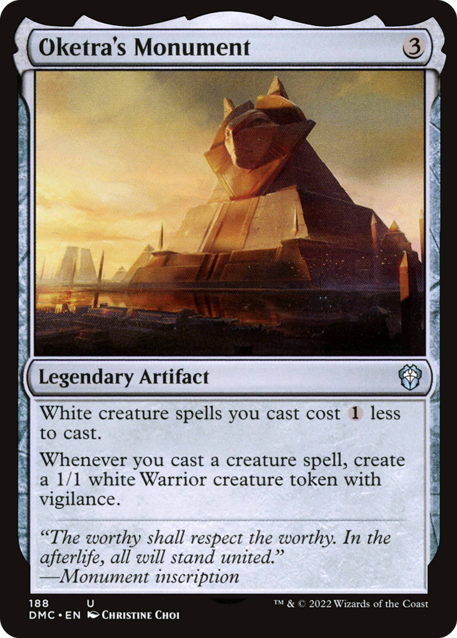 Oketra's Monument — Dominaria United Commander — Magic: The Gathering