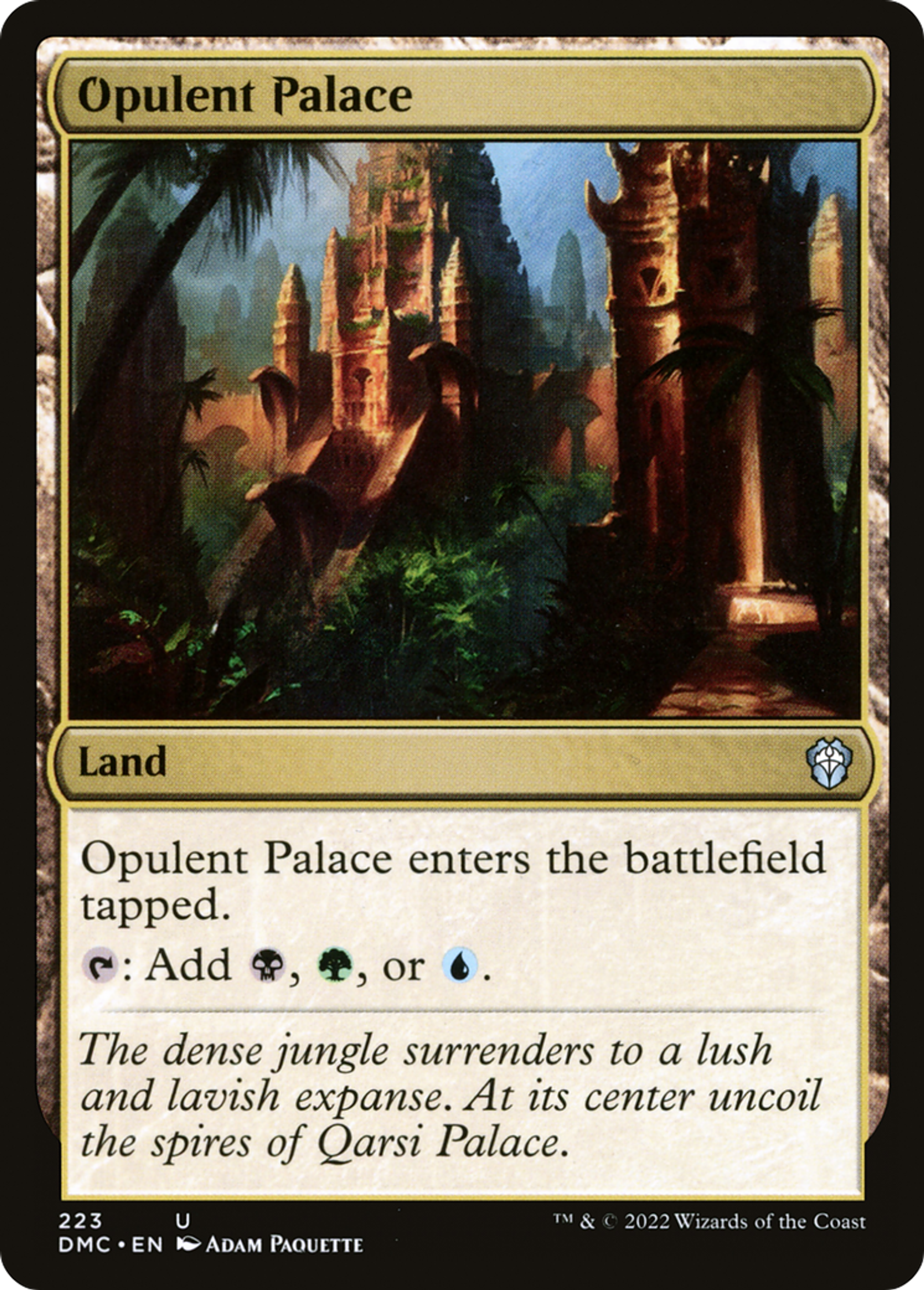 Opulent Palace — Dominaria United Commander — Magic: The Gathering