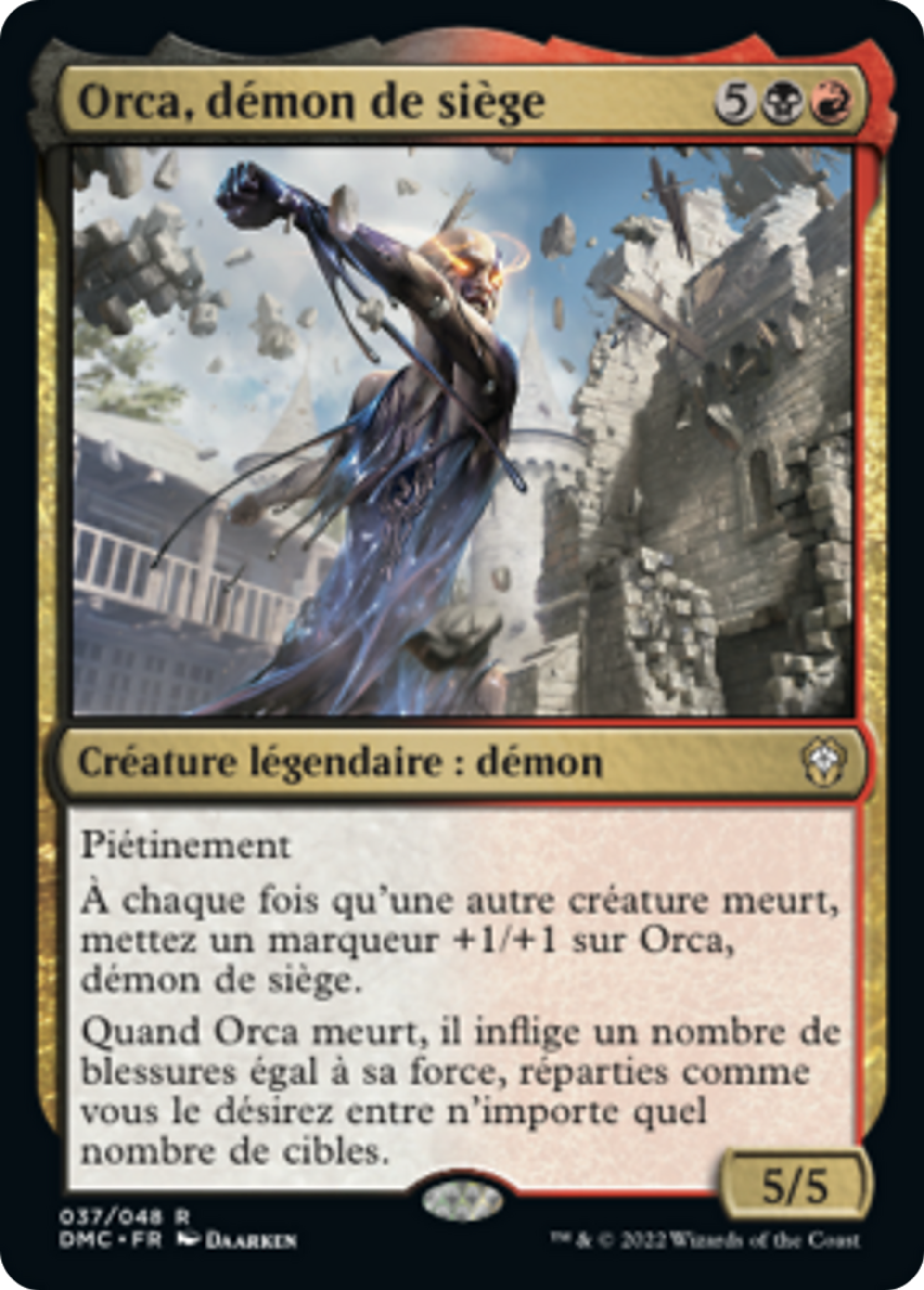 Orca, démon de siège — Dominaria United Commander — Magic: The Gathering