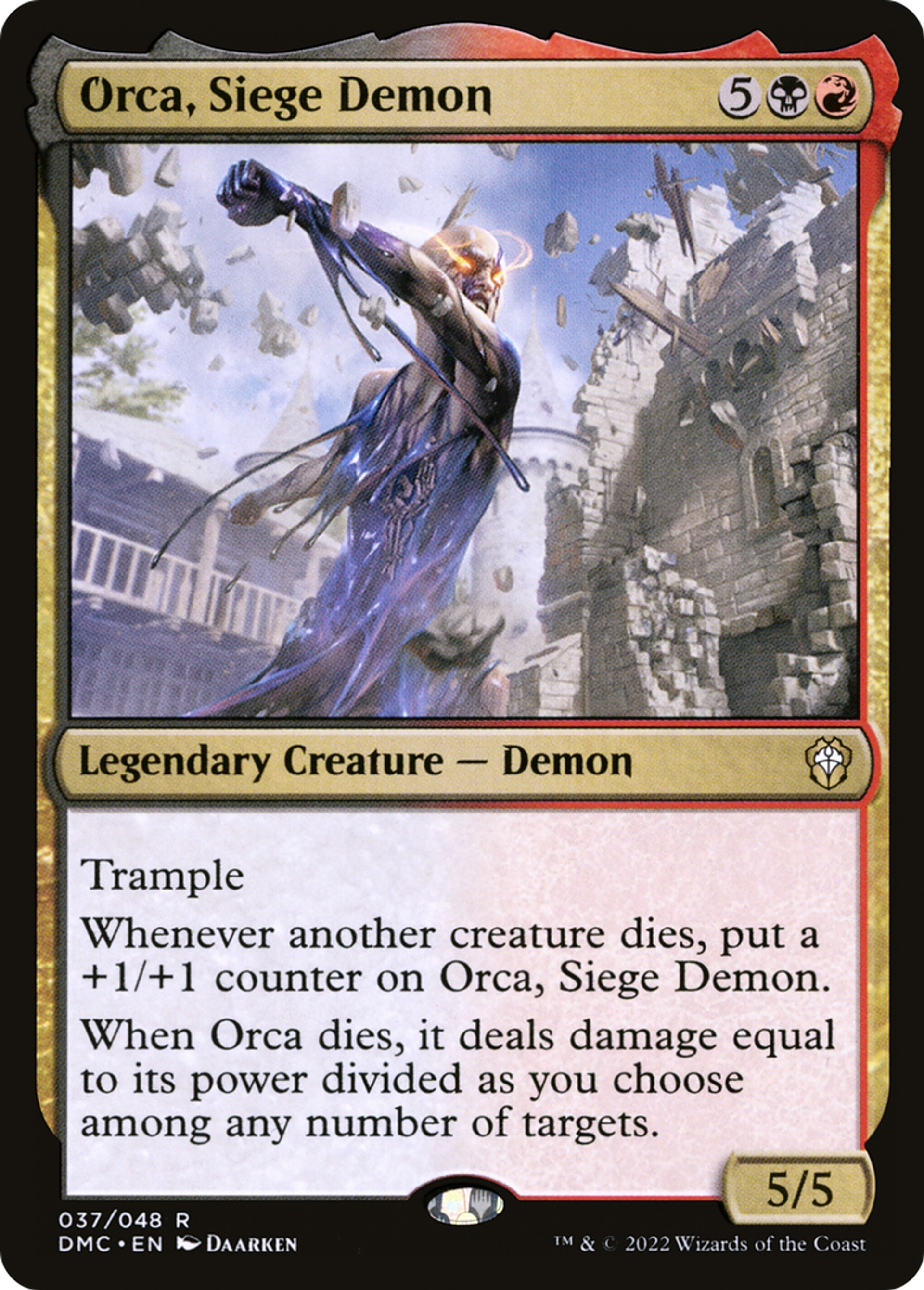 Orca, Siege Demon — Dominaria United Commander — Magic: The Gathering