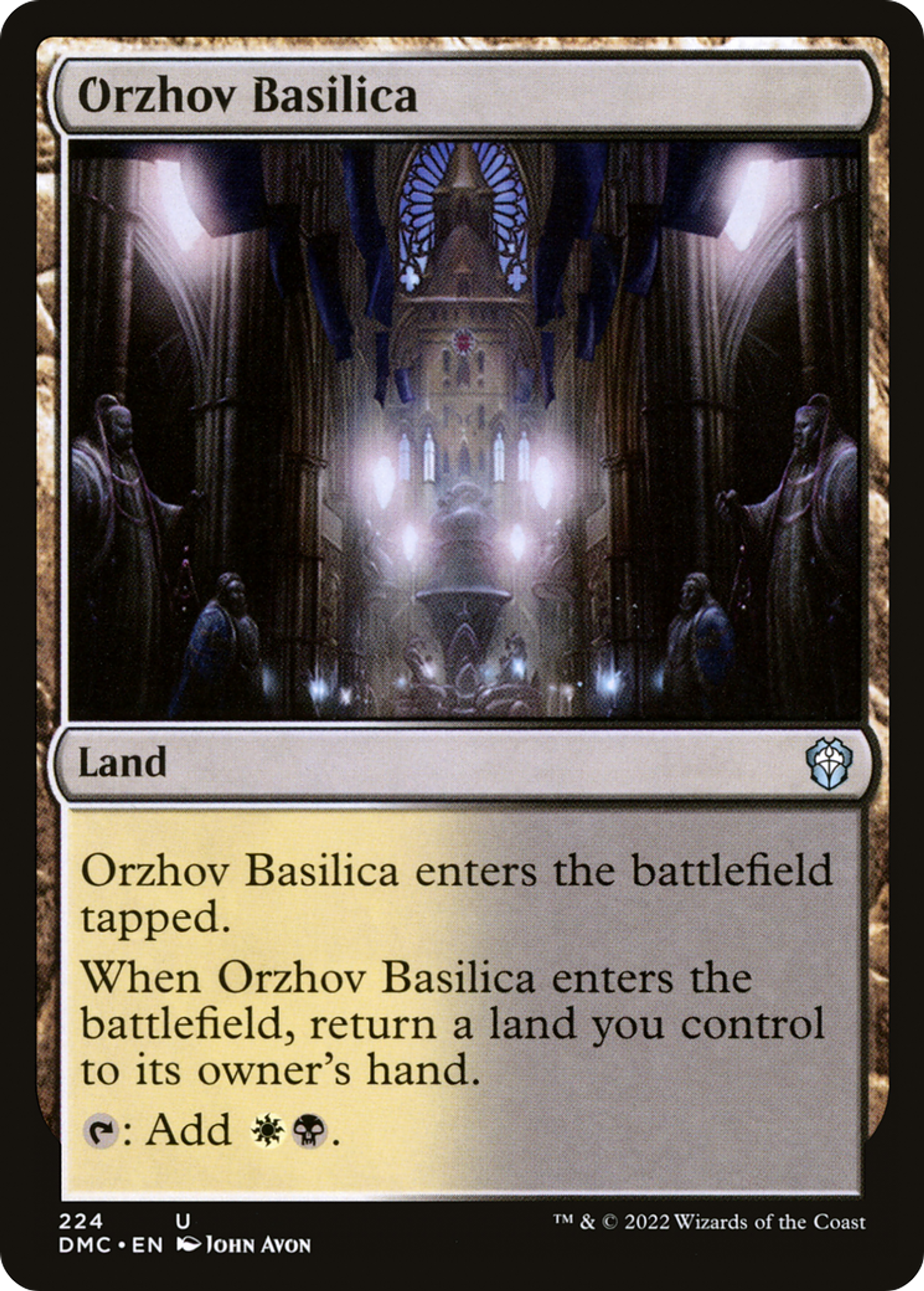 Orzhov Basilica — Dominaria United Commander — Magic: The Gathering