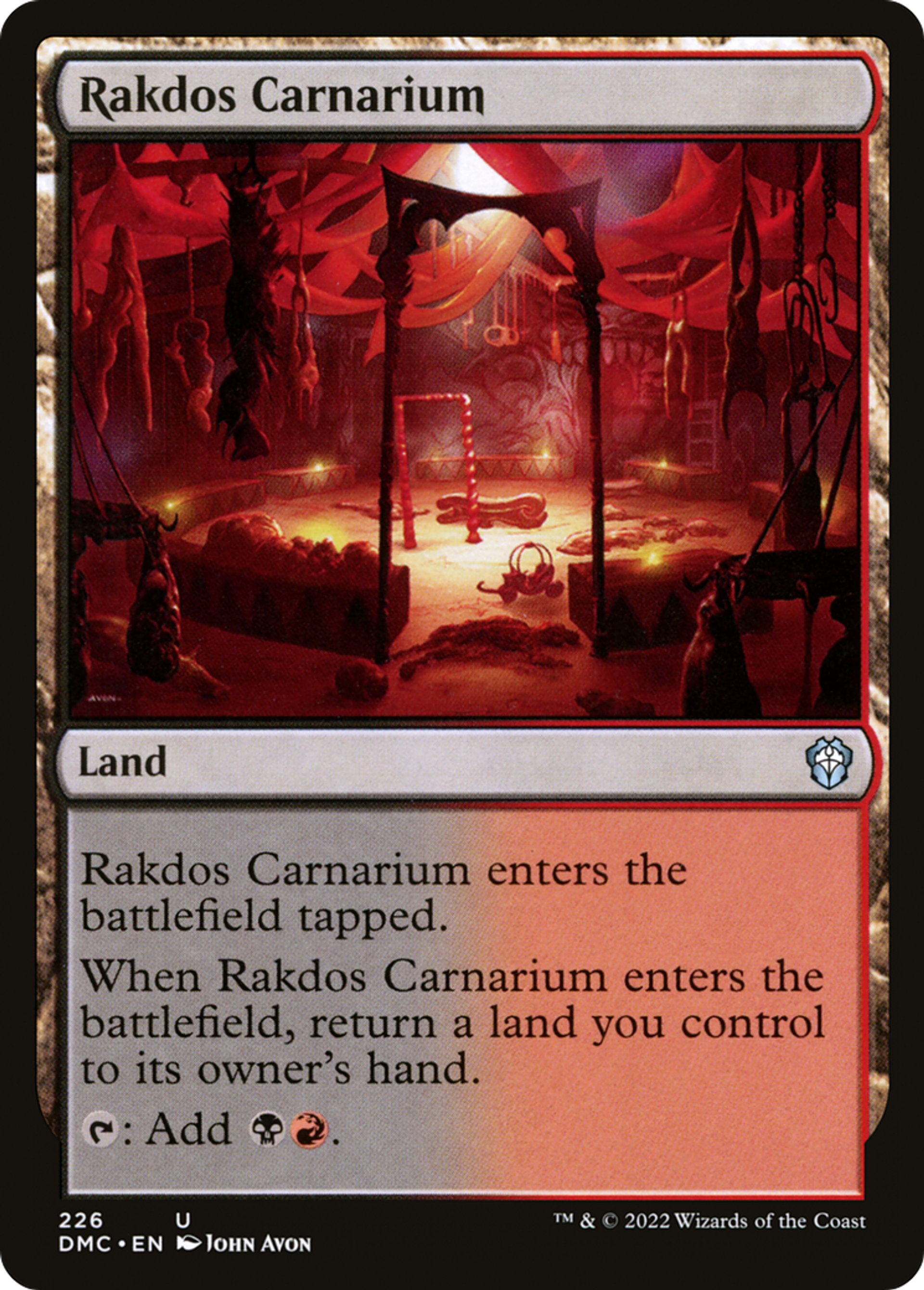 Rakdos Carnarium — Dominaria United Commander — Magic: The Gathering