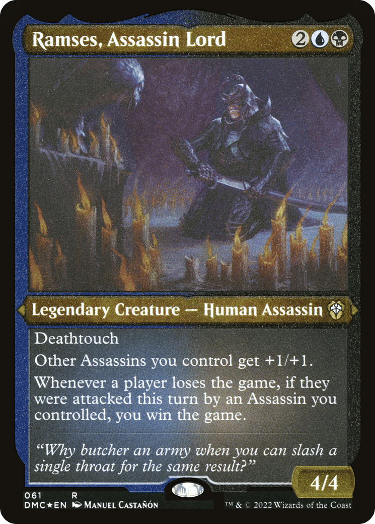Ramses, Assassin Lord — Dominaria United Commander — Magic: The Gathering