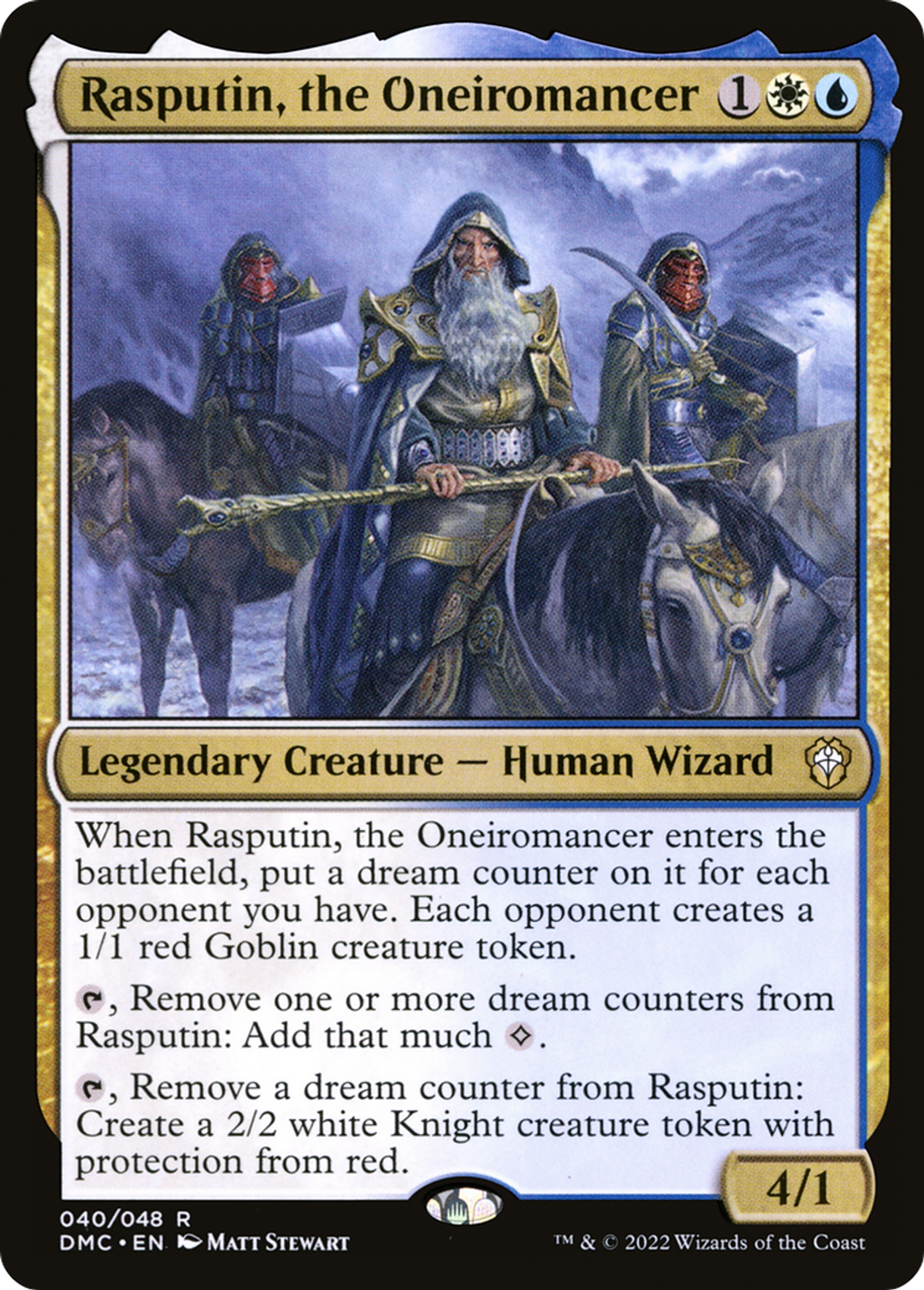 Rasputin, the Oneiromancer — Dominaria United Commander — Magic: The Gathering