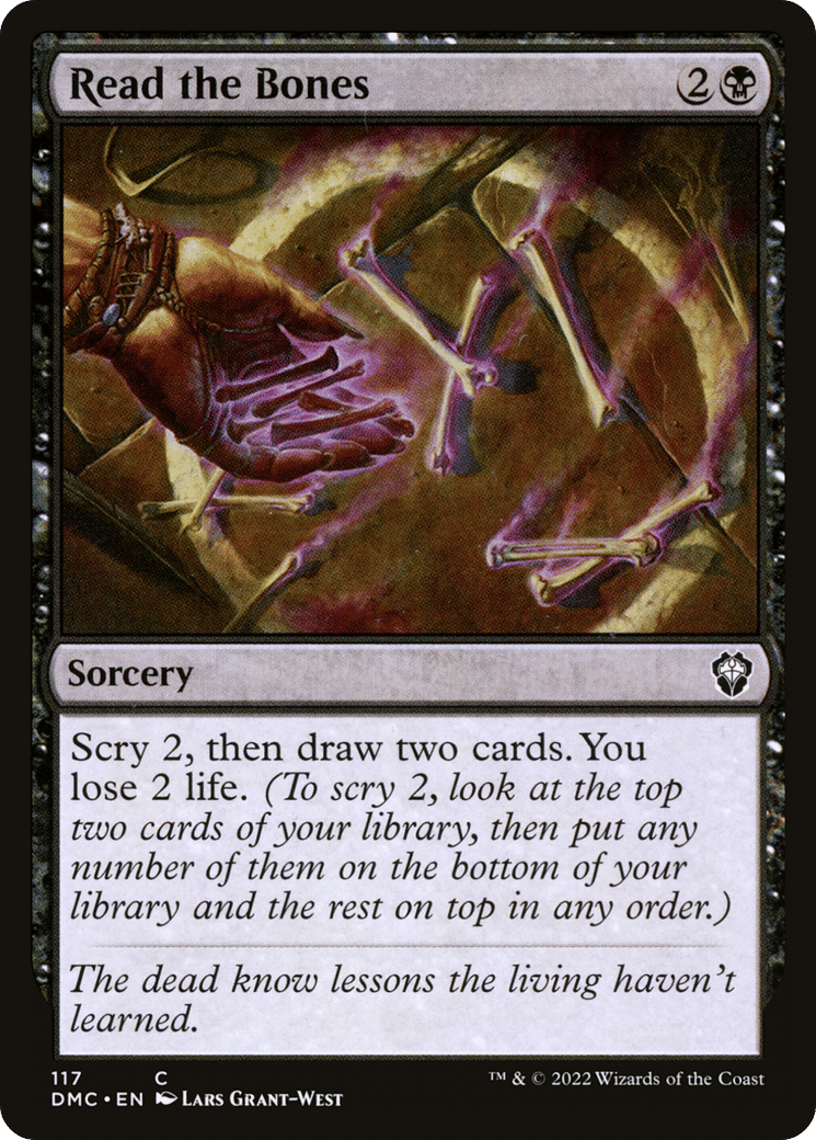 Read the Bones — Dominaria United Commander — Magic: The Gathering