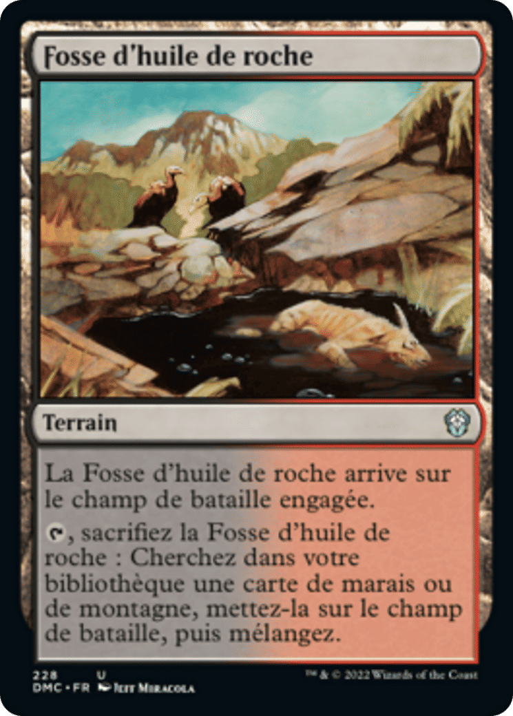Fosse d'huile de roche — Dominaria United Commander — Magic: The Gathering