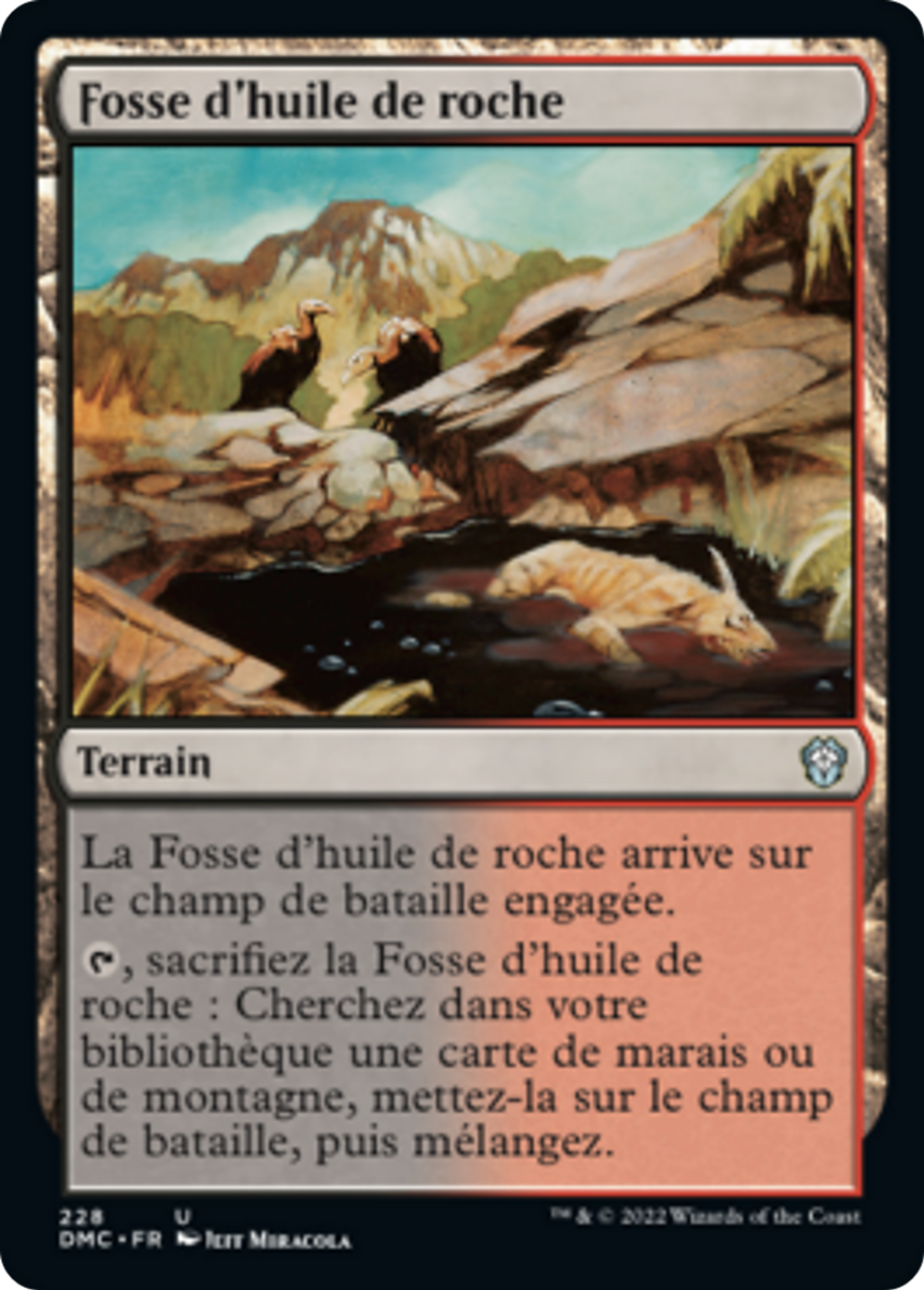 Fosse d'huile de roche — Dominaria United Commander — Magic: The Gathering