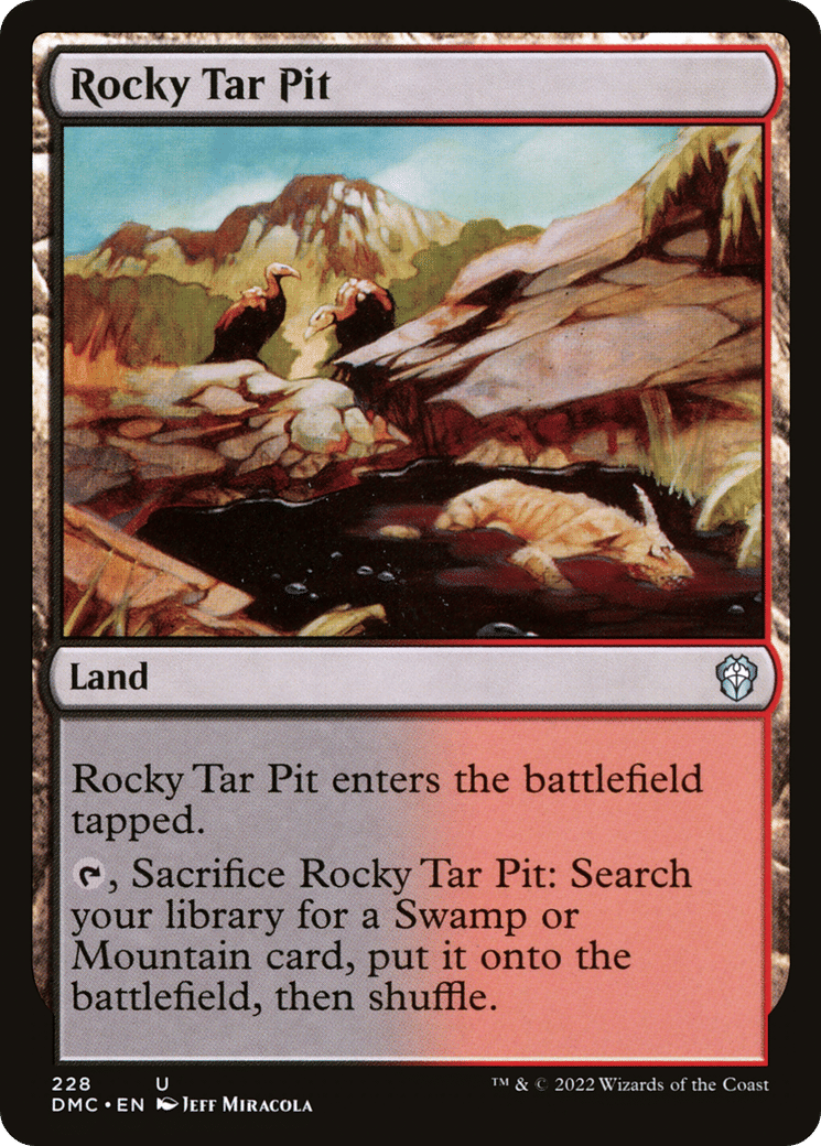 Rocky Tar Pit — Dominaria United Commander — Magic: The Gathering