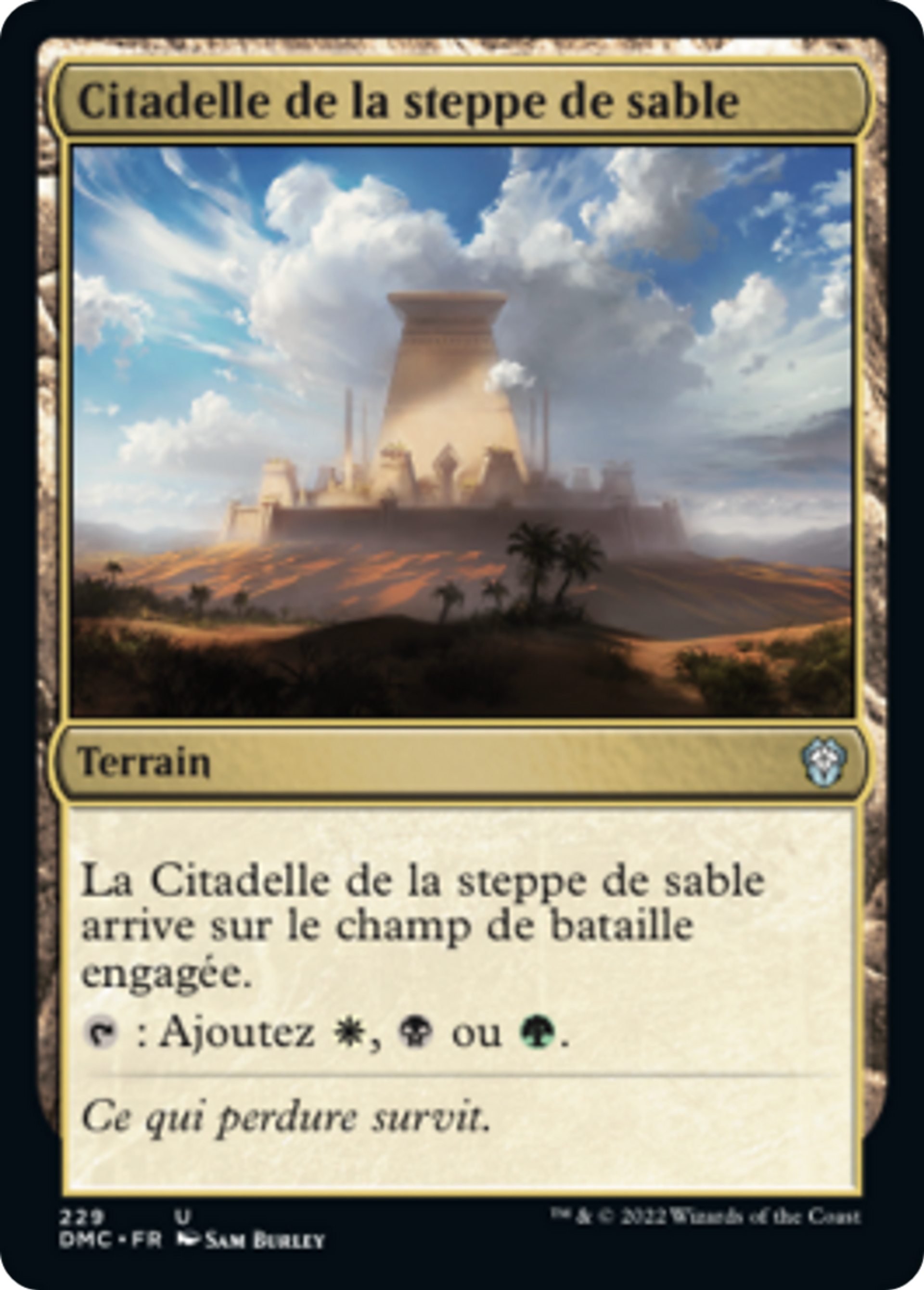 Citadelle de la steppe de sable — Dominaria United Commander — Magic: The Gathering