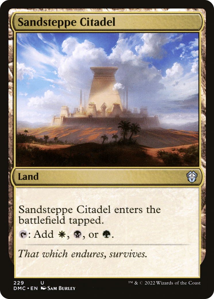 Sandsteppe Citadel — Dominaria United Commander — Magic: The Gathering