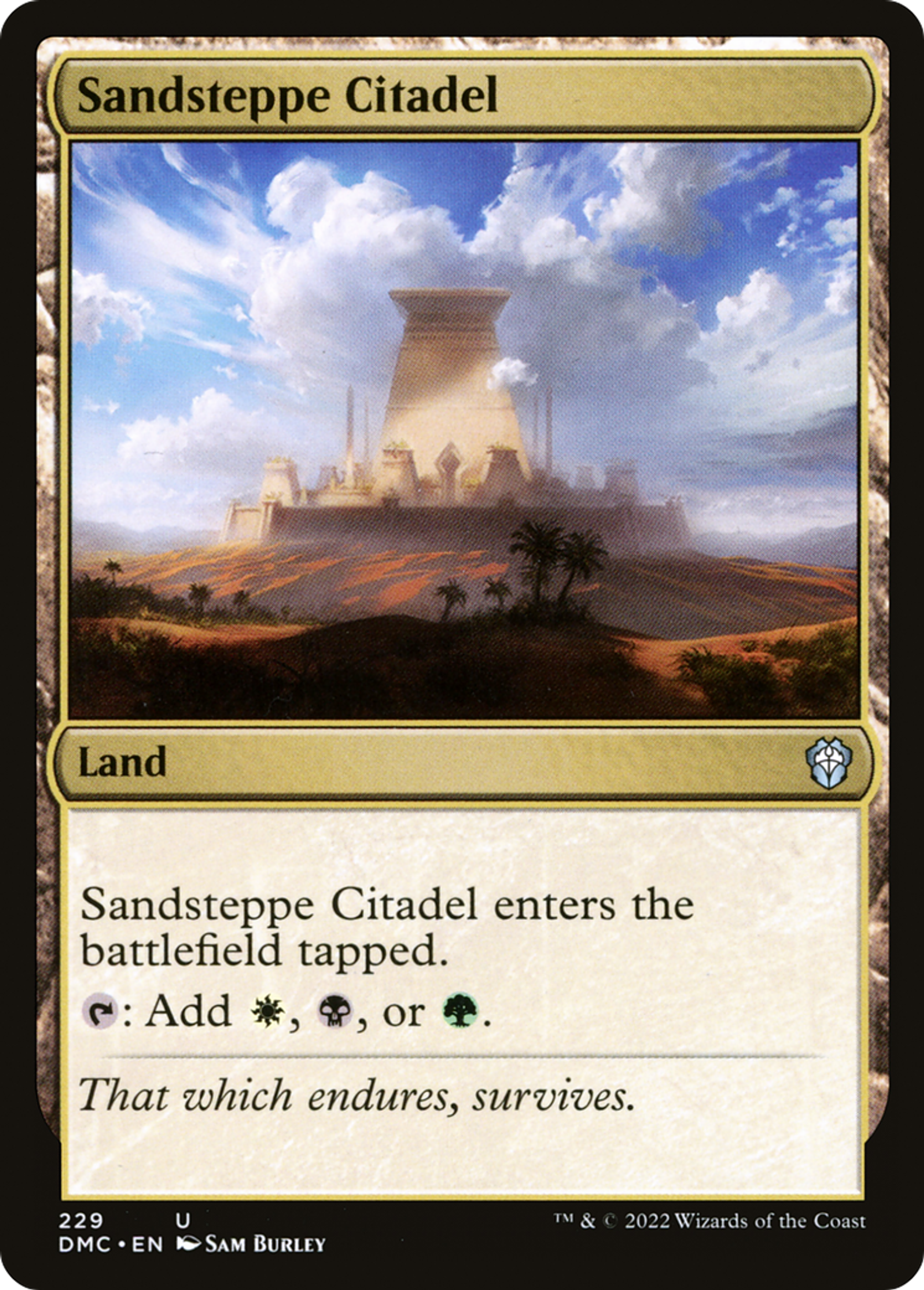 Sandsteppe Citadel — Dominaria United Commander — Magic: The Gathering