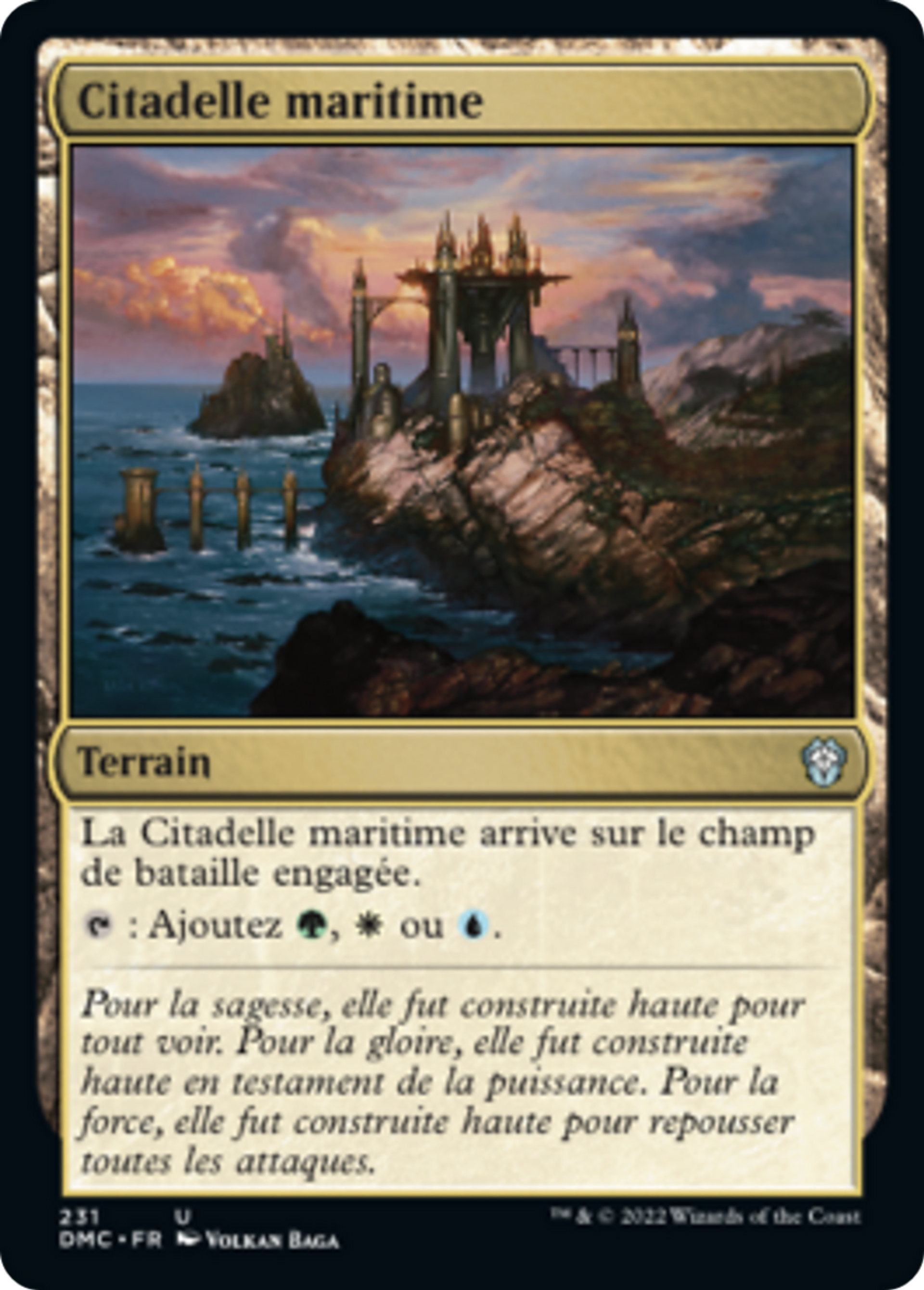 Citadelle maritime — Dominaria United Commander — Magic: The Gathering