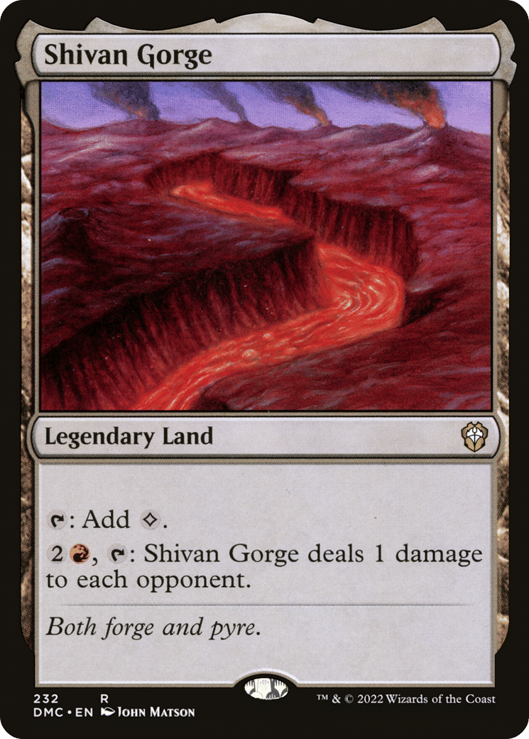 Shivan Gorge — Dominaria United Commander — Magic: The Gathering