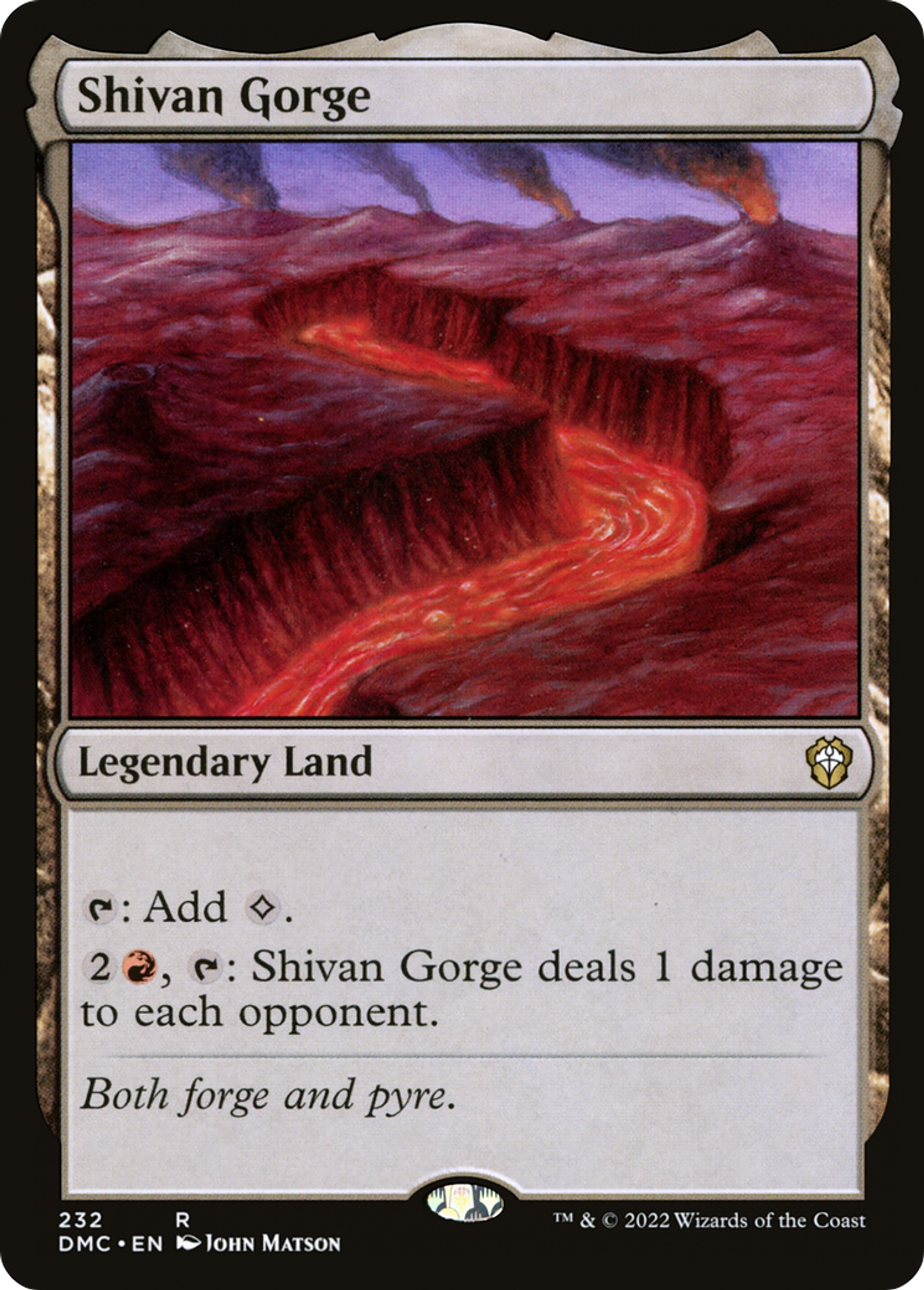 Shivan Gorge — Dominaria United Commander — Magic: The Gathering