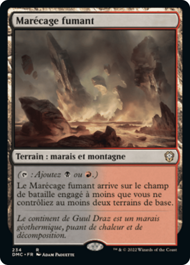 Marécage fumant — Dominaria United Commander — Magic: The Gathering
