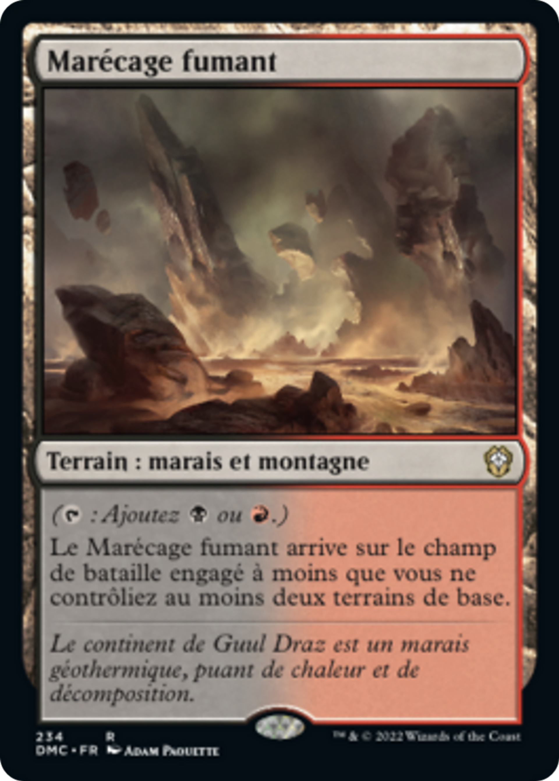 Marécage fumant — Dominaria United Commander — Magic: The Gathering