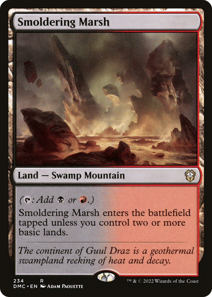 Smoldering Marsh — Dominaria United Commander — Magic: The Gathering