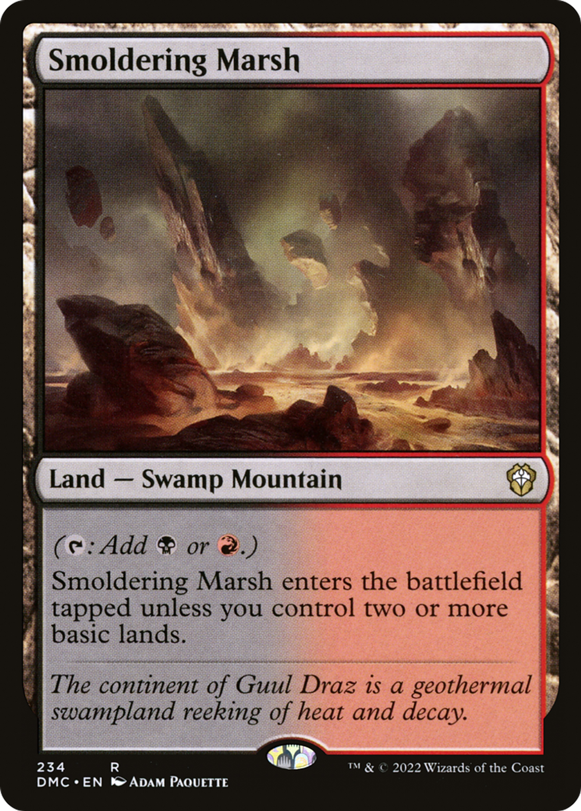 Smoldering Marsh — Dominaria United Commander — Magic: The Gathering