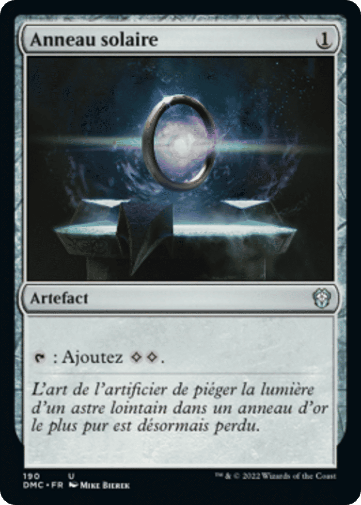 Anneau solaire — Dominaria United Commander — Magic: The Gathering