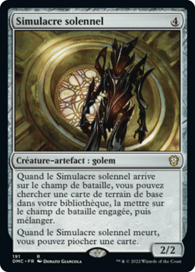 Simulacre solennel — Dominaria United Commander — Magic: The Gathering