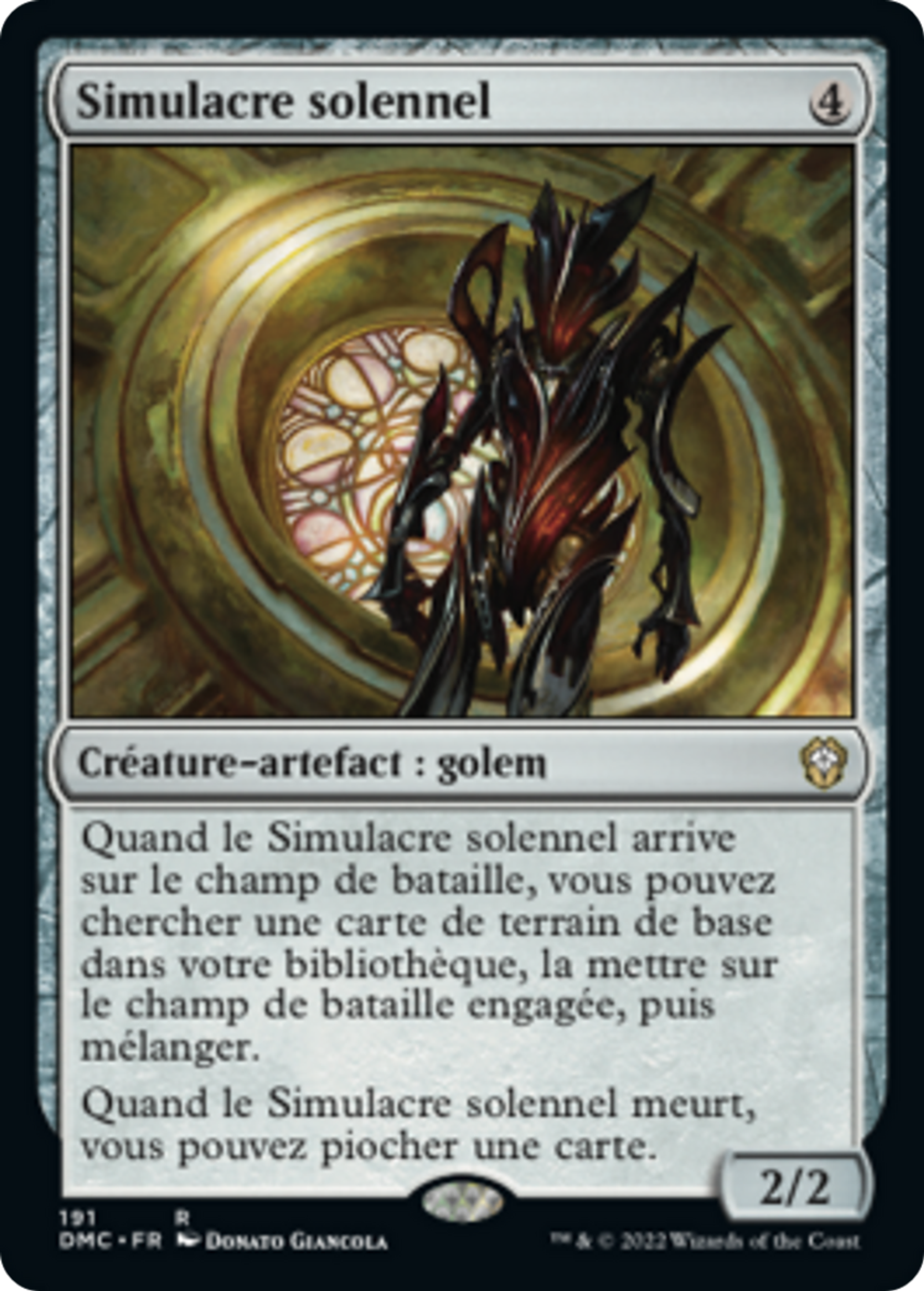 Simulacre solennel — Dominaria United Commander — Magic: The Gathering