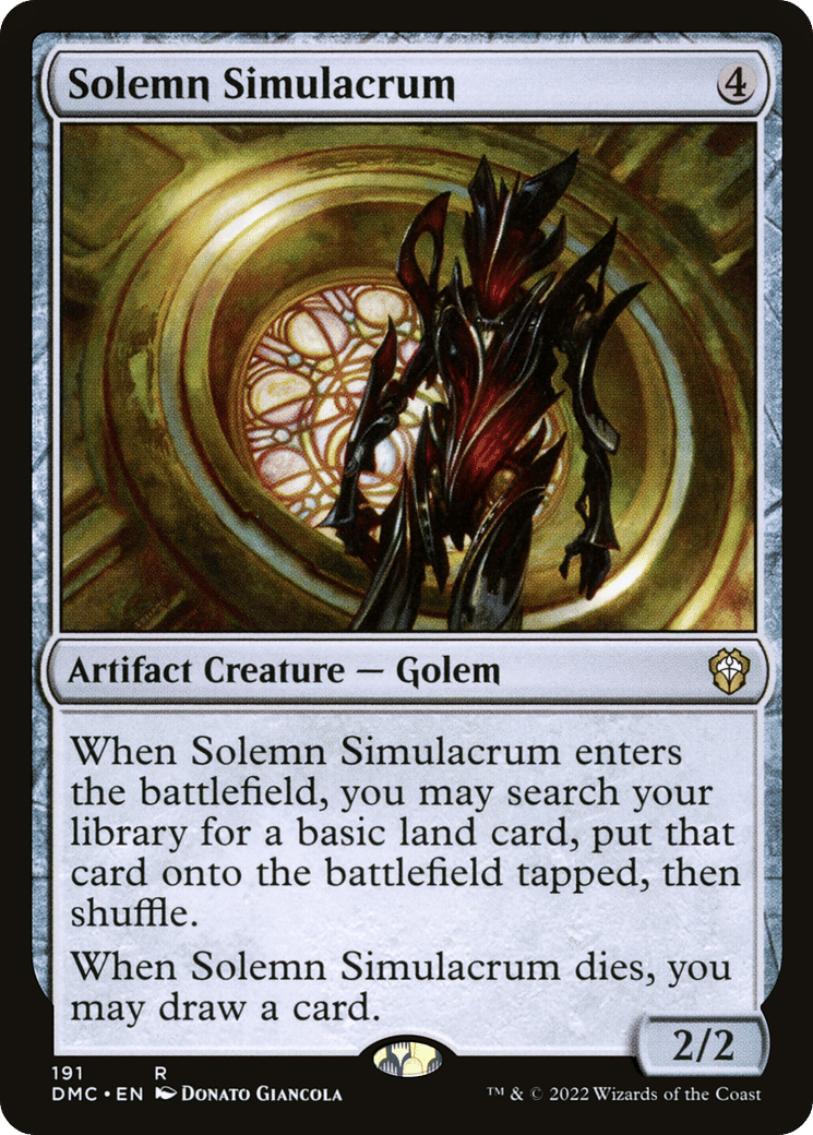 Solemn Simulacrum — Dominaria United Commander — Magic: The Gathering