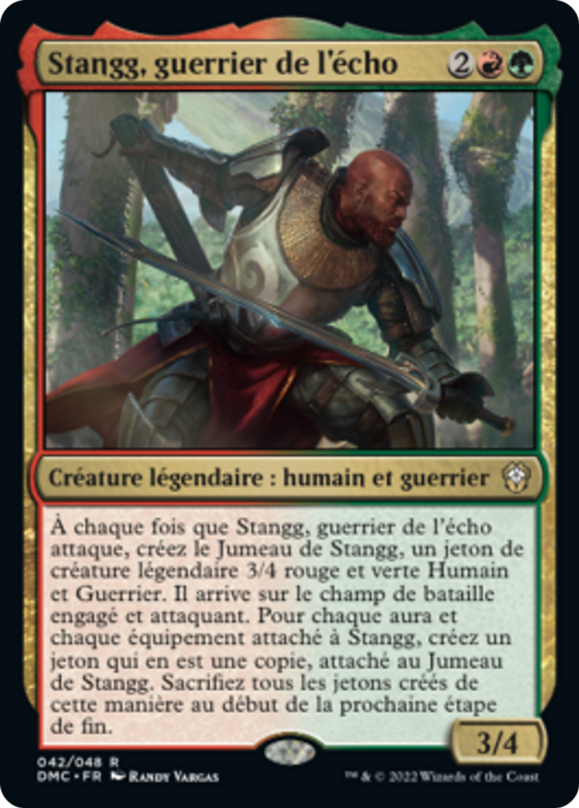 Stangg, guerrier de l'écho — Dominaria United Commander — Magic: The Gathering