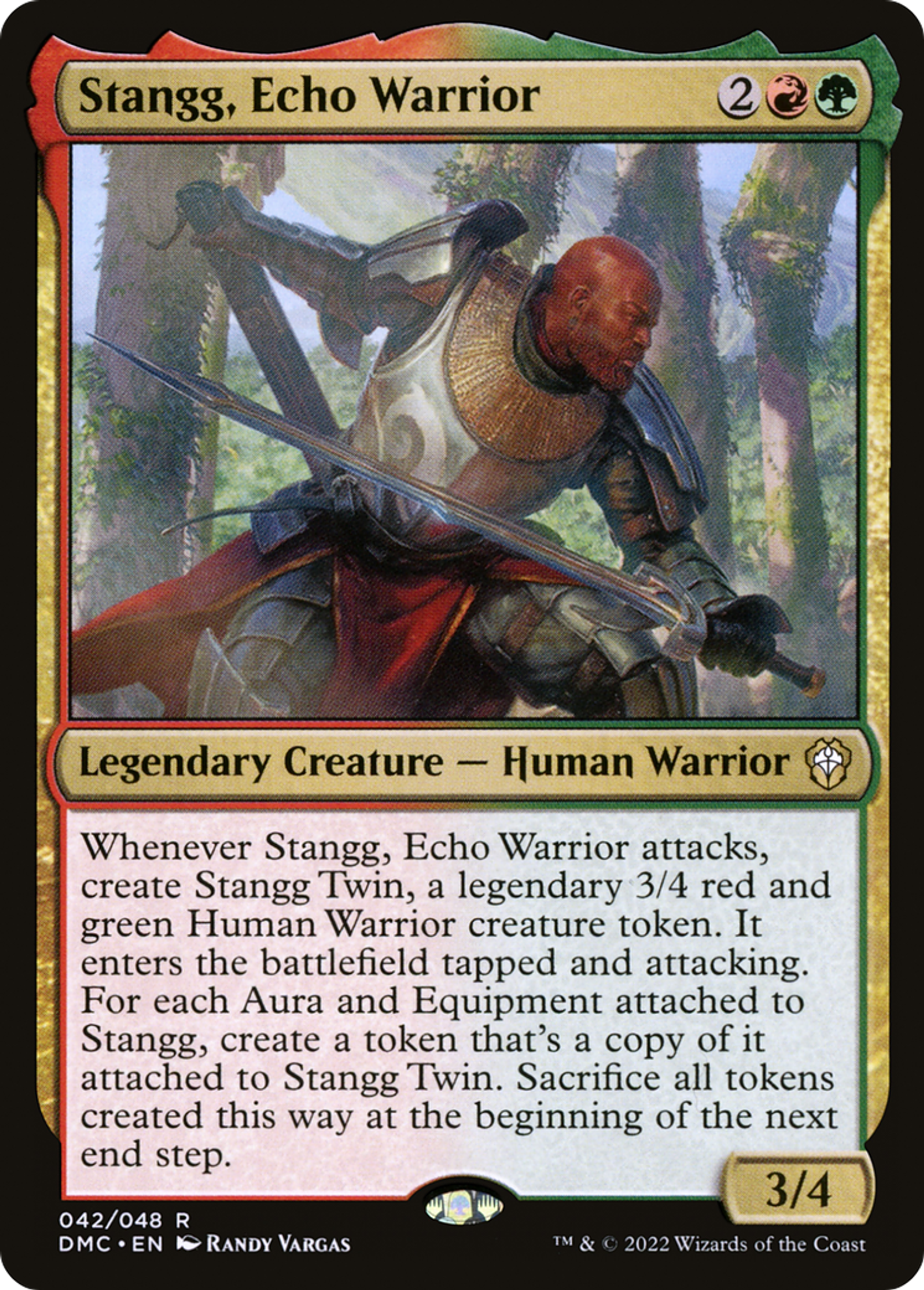 Stangg, Echo Warrior — Dominaria United Commander — Magic: The Gathering